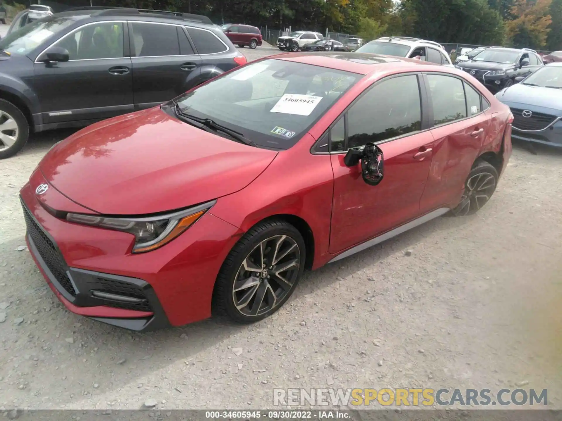 2 Photograph of a damaged car JTDP4RCE2LJ038665 TOYOTA COROLLA 2020