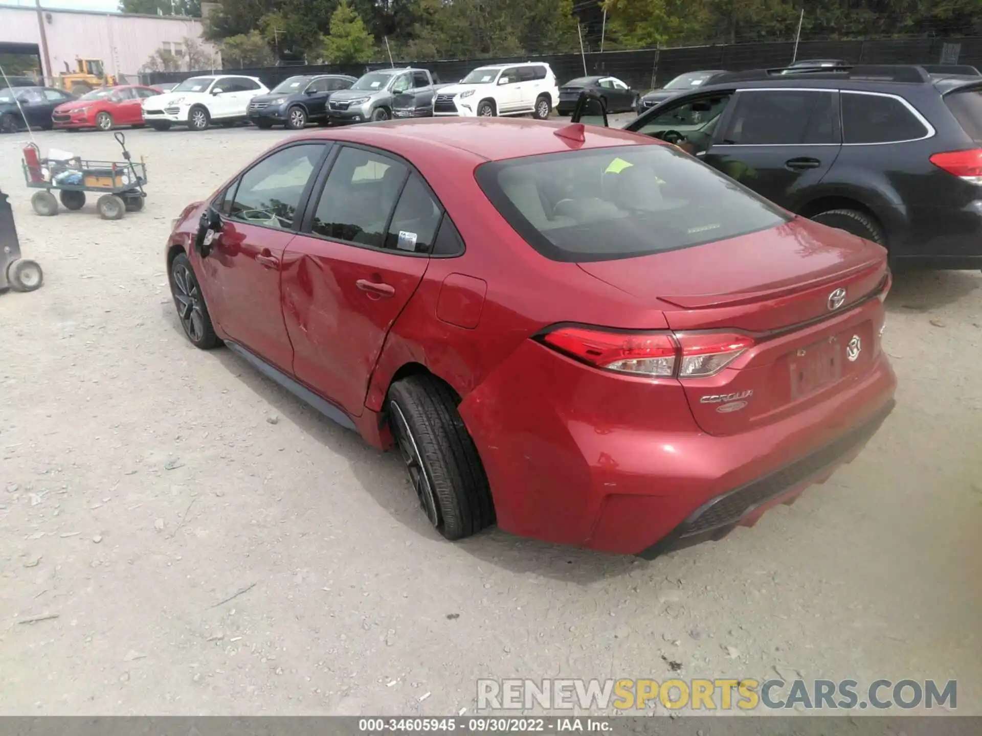 3 Photograph of a damaged car JTDP4RCE2LJ038665 TOYOTA COROLLA 2020