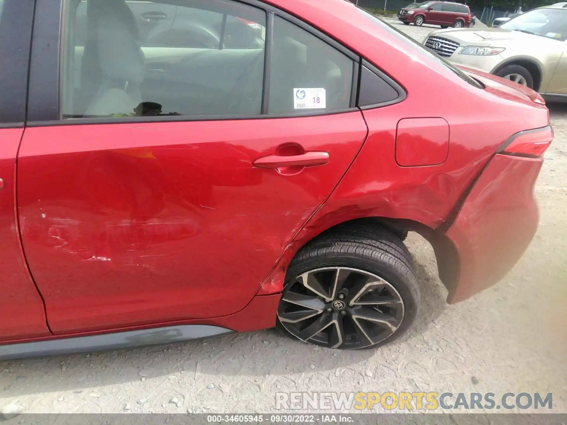 6 Photograph of a damaged car JTDP4RCE2LJ038665 TOYOTA COROLLA 2020