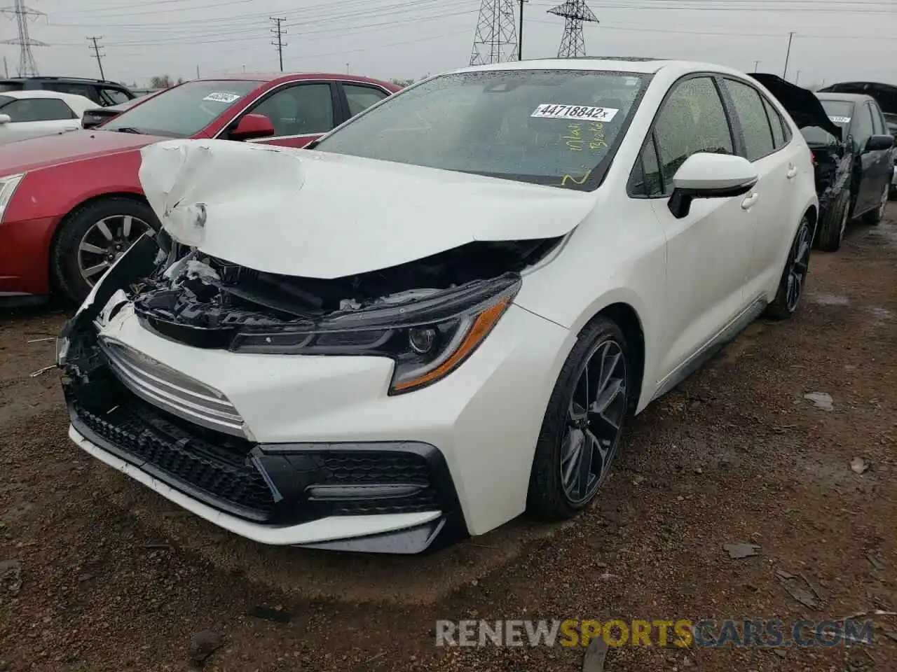 2 Photograph of a damaged car JTDP4RCE3LJ002984 TOYOTA COROLLA 2020