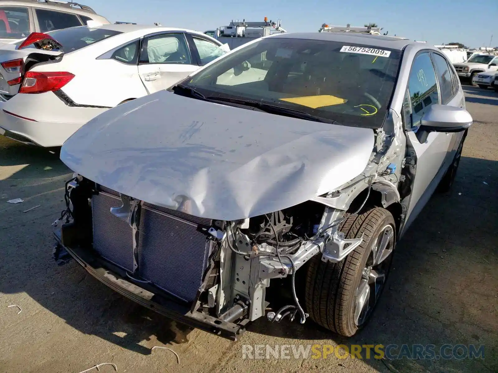 2 Photograph of a damaged car JTDP4RCE3LJ004900 TOYOTA COROLLA 2020