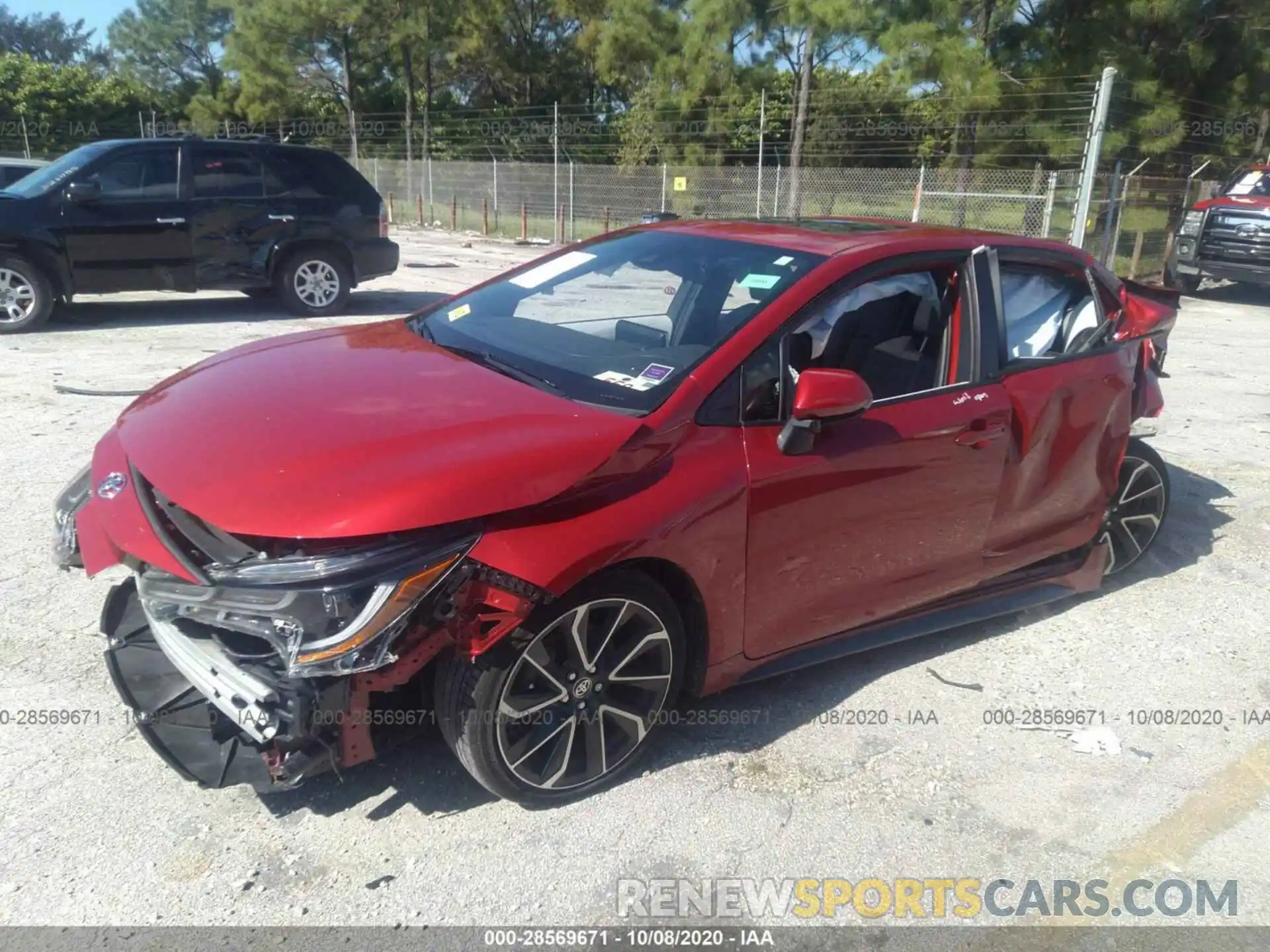 2 Photograph of a damaged car JTDP4RCE3LJ005058 TOYOTA COROLLA 2020