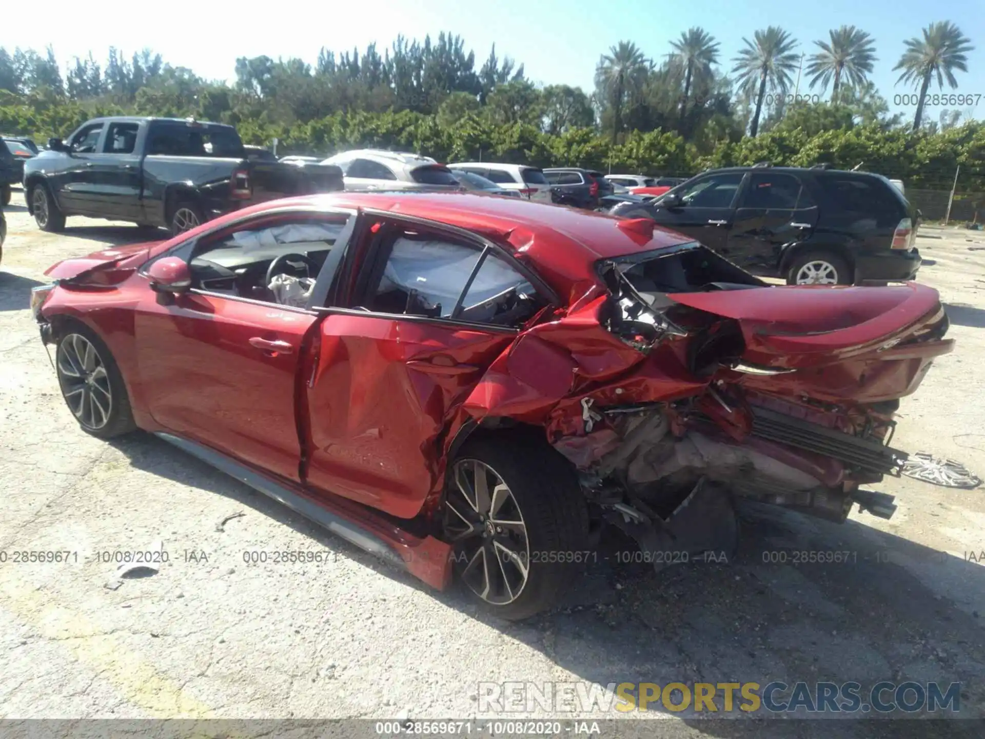 3 Photograph of a damaged car JTDP4RCE3LJ005058 TOYOTA COROLLA 2020