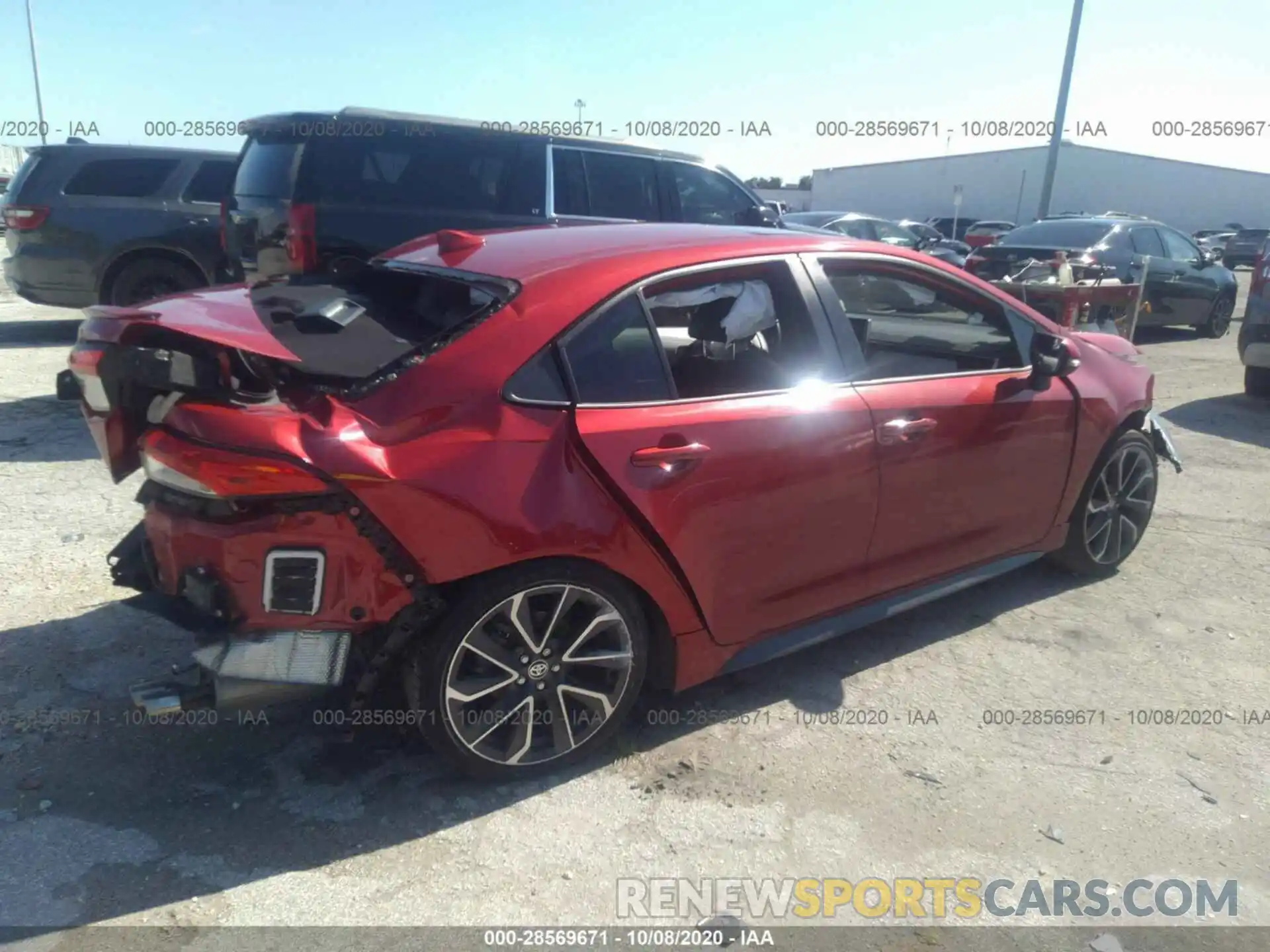 4 Photograph of a damaged car JTDP4RCE3LJ005058 TOYOTA COROLLA 2020