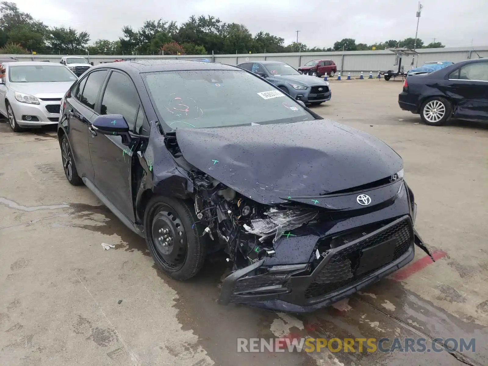 1 Photograph of a damaged car JTDP4RCE3LJ006890 TOYOTA COROLLA 2020