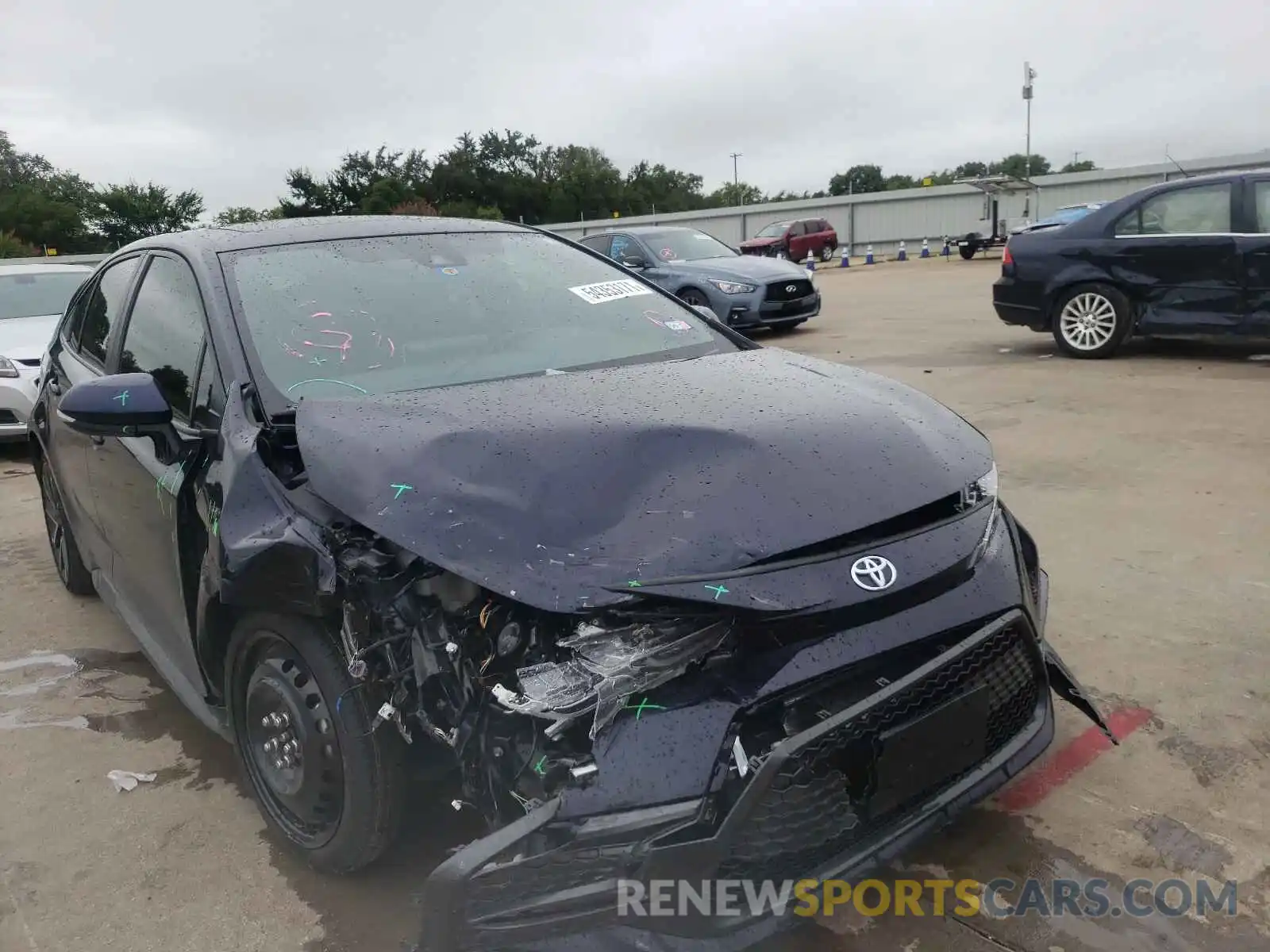 9 Photograph of a damaged car JTDP4RCE3LJ006890 TOYOTA COROLLA 2020