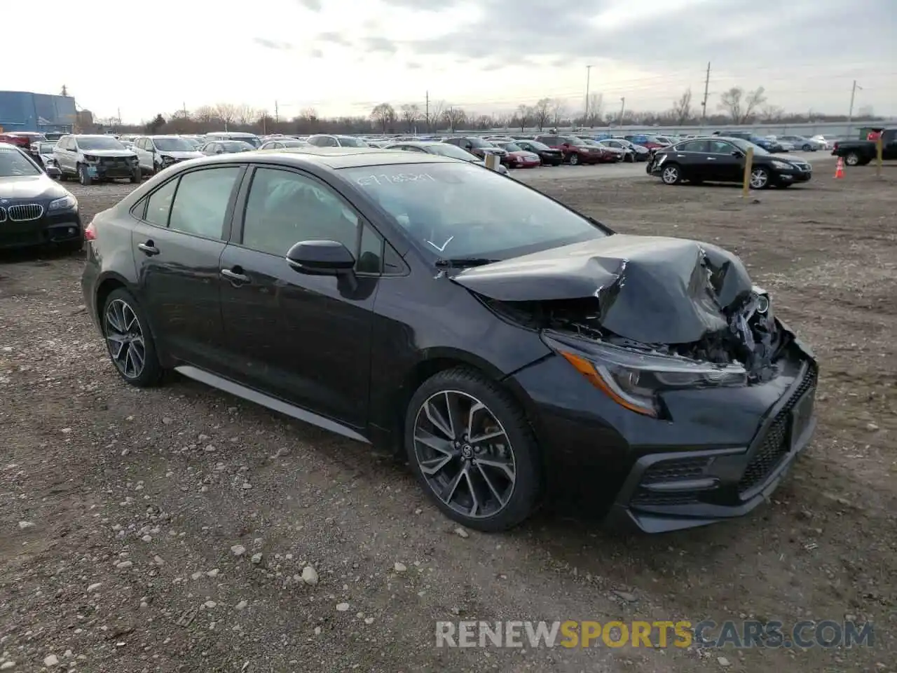 1 Photograph of a damaged car JTDP4RCE3LJ008056 TOYOTA COROLLA 2020