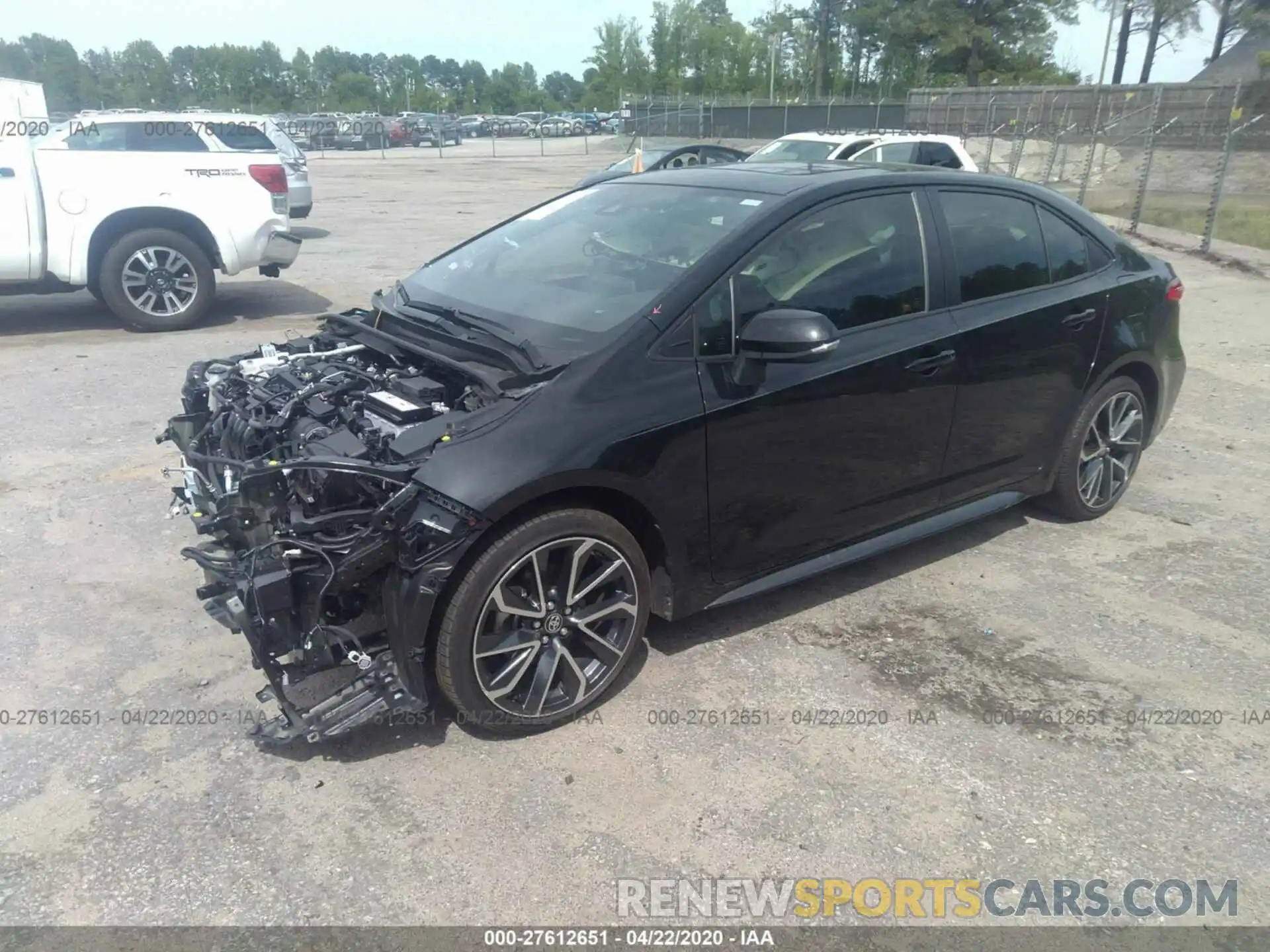 2 Photograph of a damaged car JTDP4RCE3LJ008834 TOYOTA COROLLA 2020