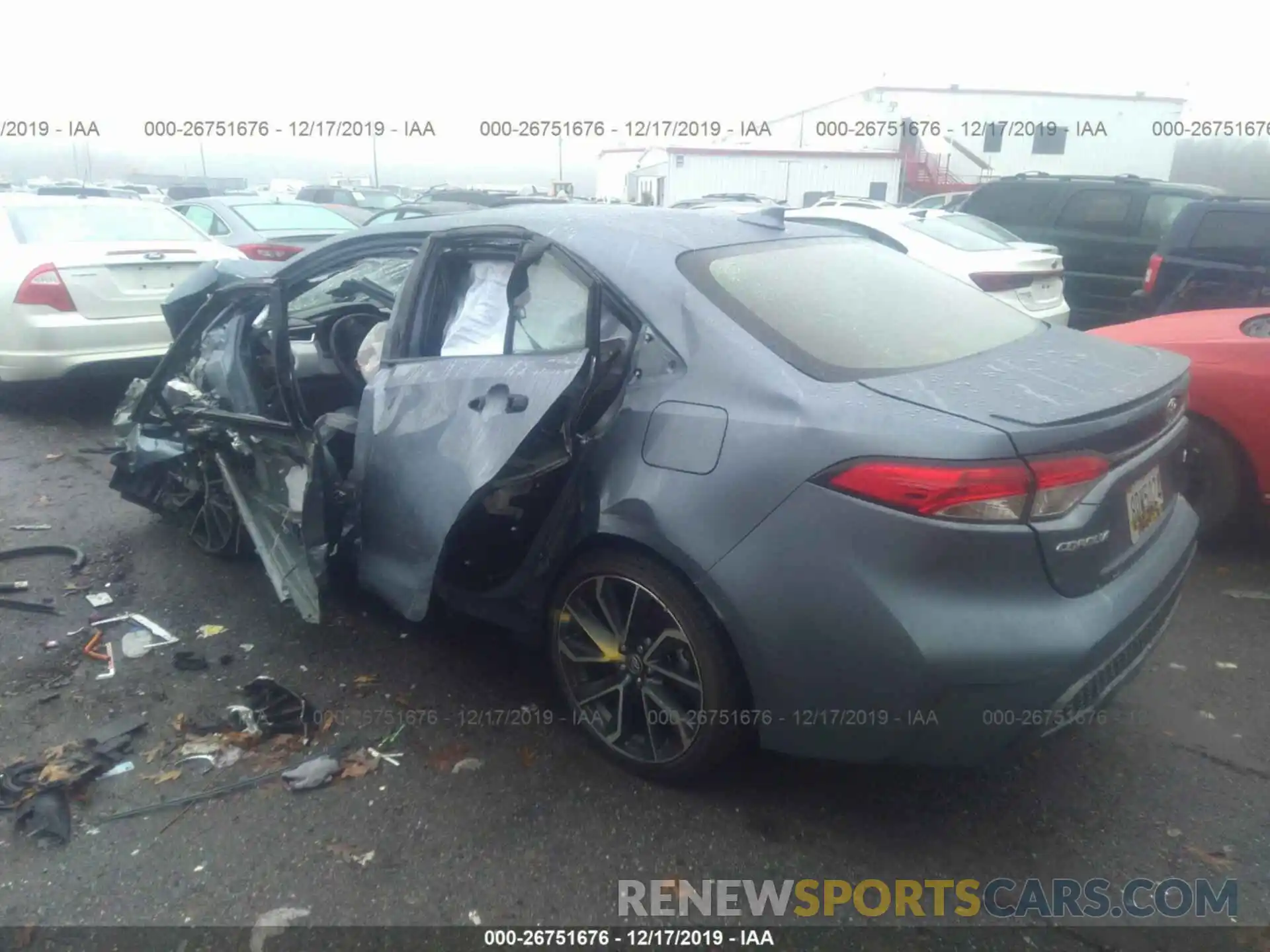 3 Photograph of a damaged car JTDP4RCE3LJ013600 TOYOTA COROLLA 2020