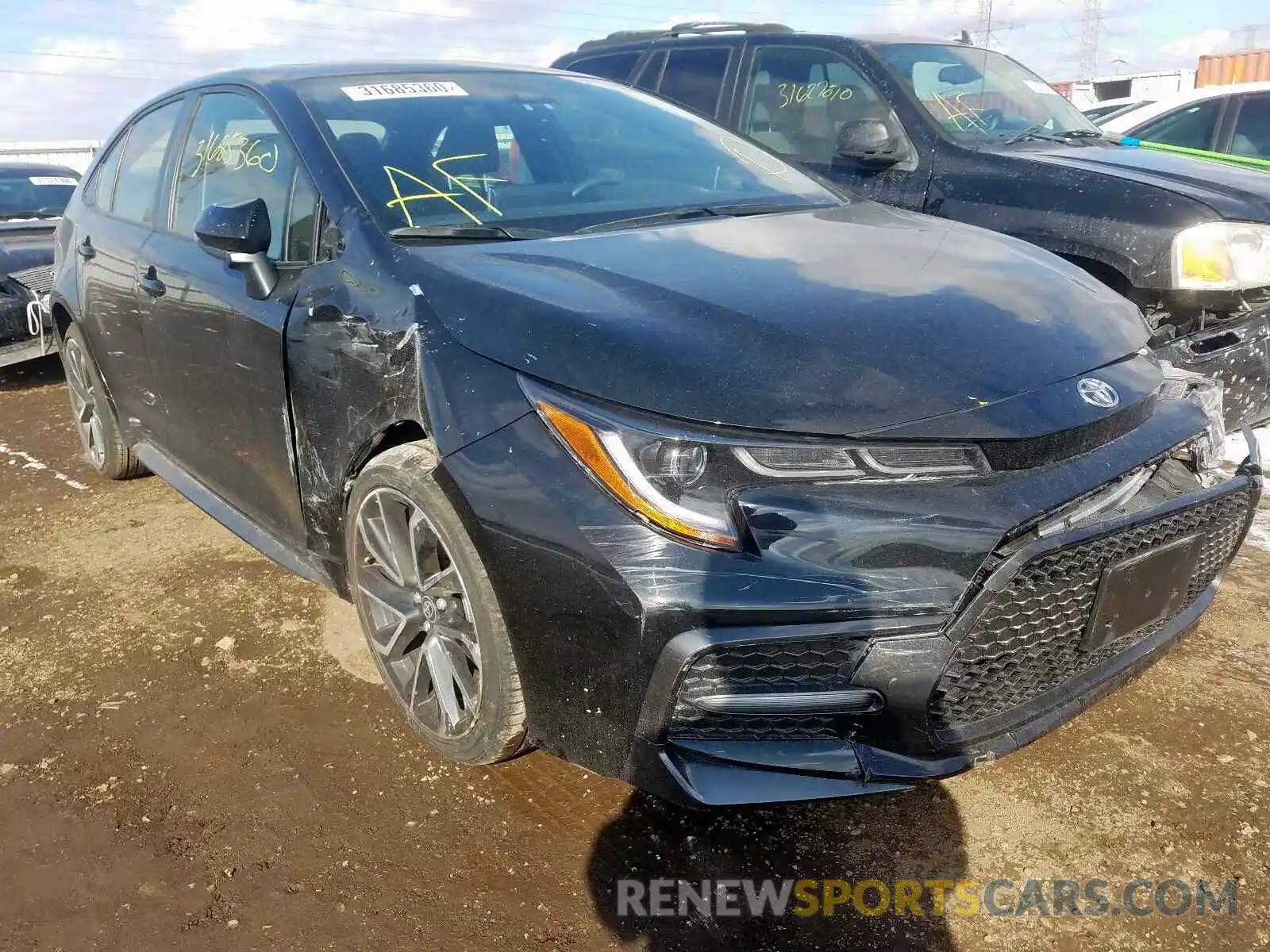 1 Photograph of a damaged car JTDP4RCE3LJ014214 TOYOTA COROLLA 2020