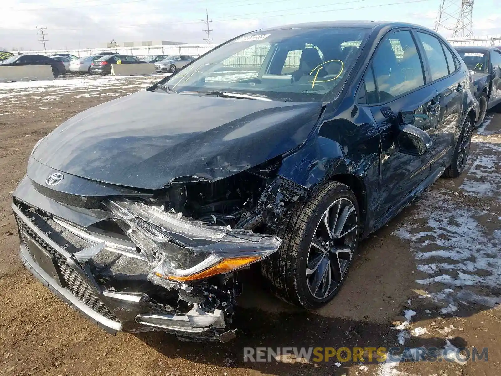 2 Photograph of a damaged car JTDP4RCE3LJ014214 TOYOTA COROLLA 2020