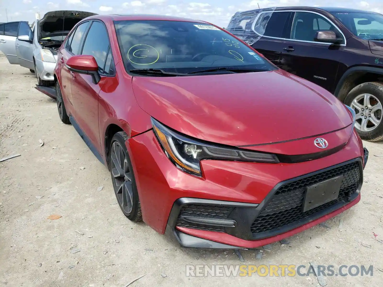 1 Photograph of a damaged car JTDP4RCE3LJ015010 TOYOTA COROLLA 2020