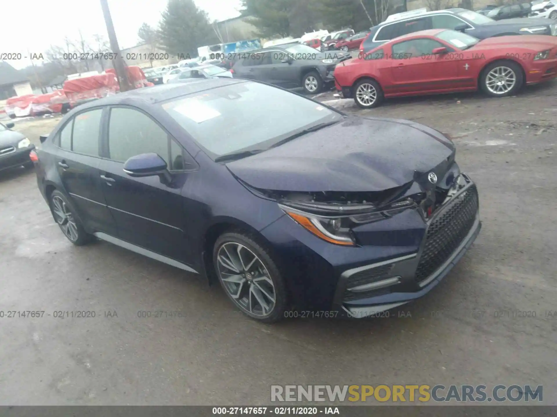 1 Photograph of a damaged car JTDP4RCE3LJ015881 TOYOTA COROLLA 2020