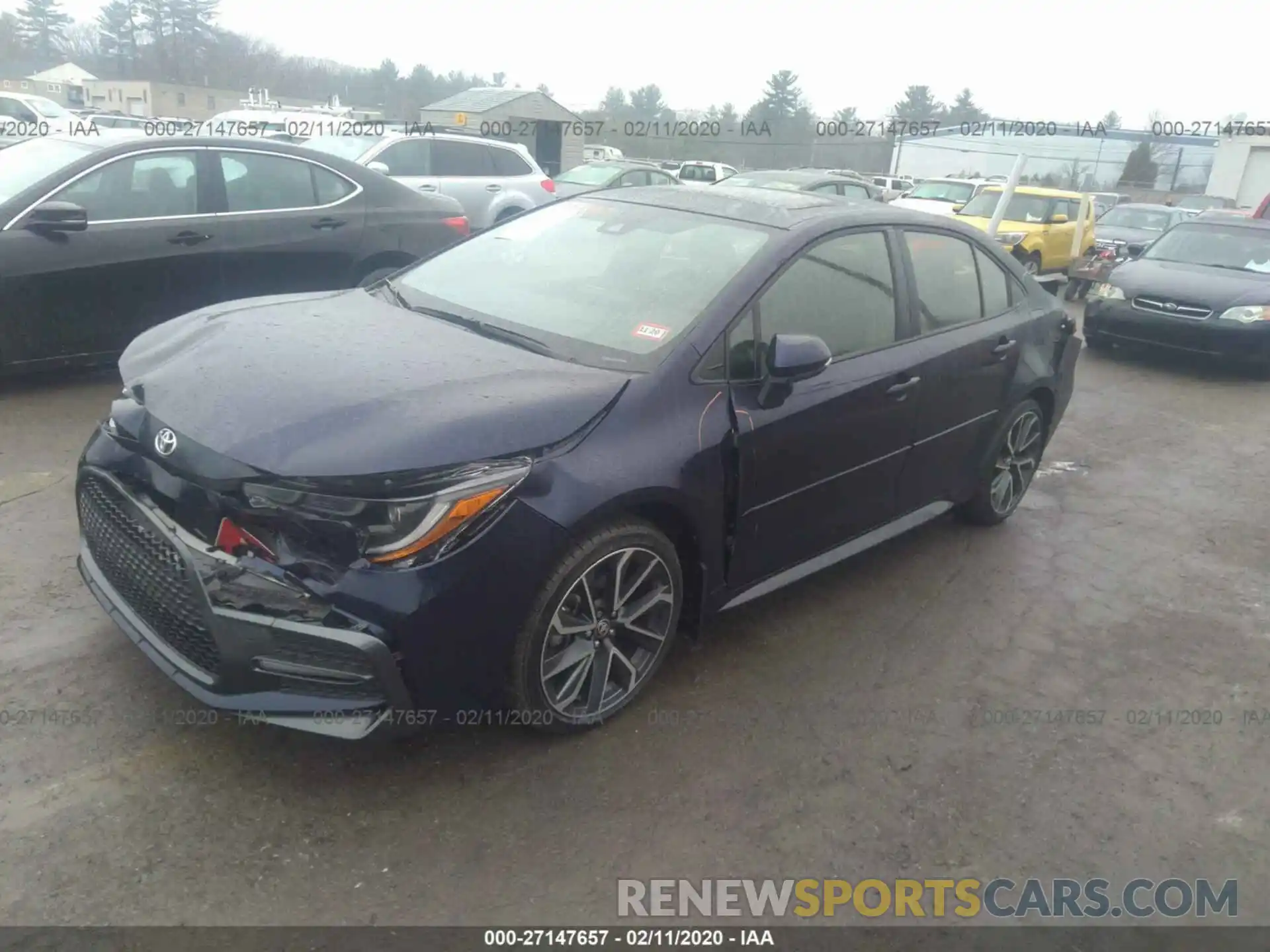 2 Photograph of a damaged car JTDP4RCE3LJ015881 TOYOTA COROLLA 2020