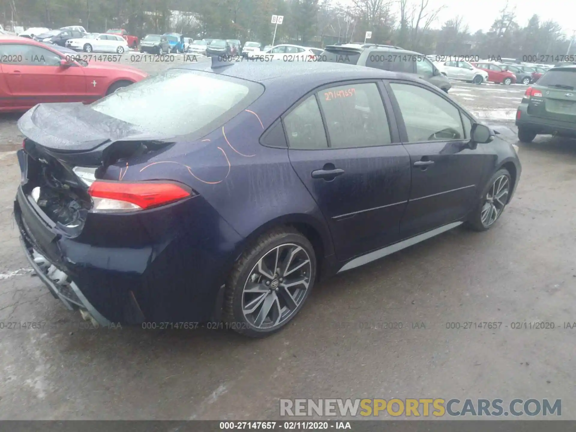 4 Photograph of a damaged car JTDP4RCE3LJ015881 TOYOTA COROLLA 2020