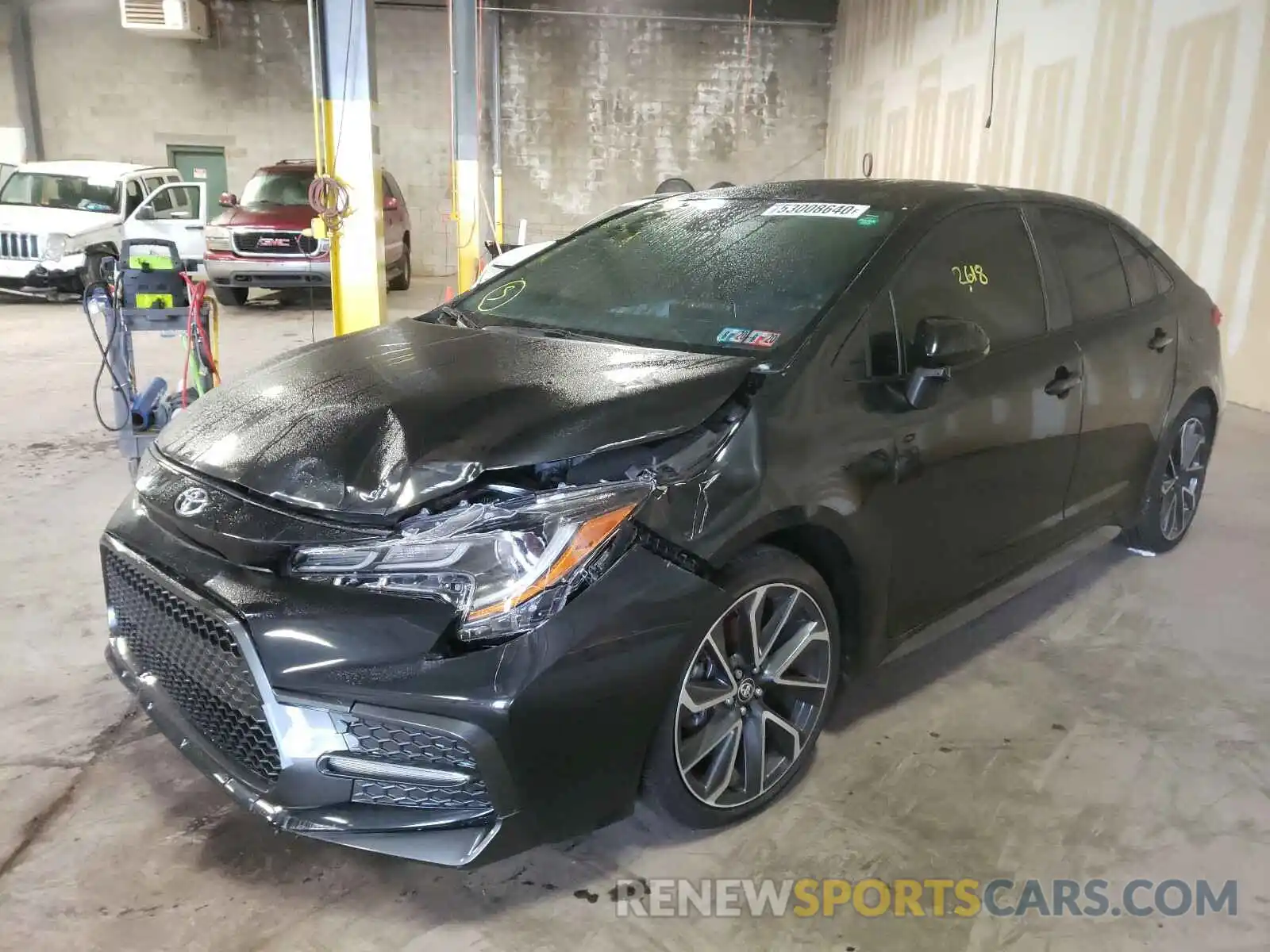 2 Photograph of a damaged car JTDP4RCE3LJ017940 TOYOTA COROLLA 2020