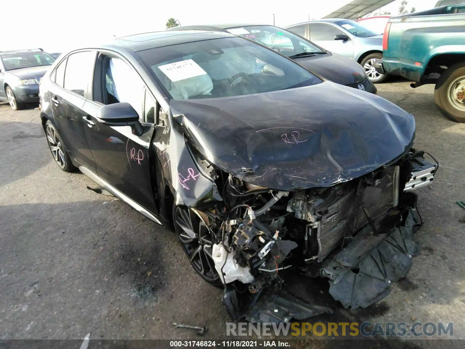 1 Photograph of a damaged car JTDP4RCE3LJ018408 TOYOTA COROLLA 2020