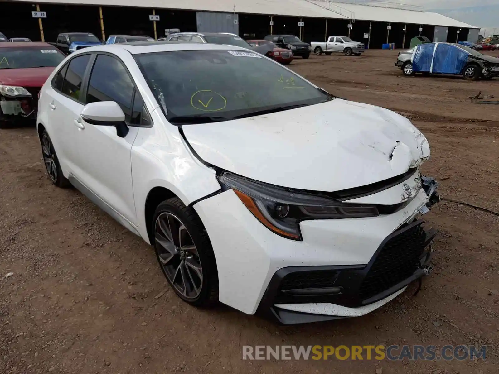 1 Photograph of a damaged car JTDP4RCE3LJ018425 TOYOTA COROLLA 2020