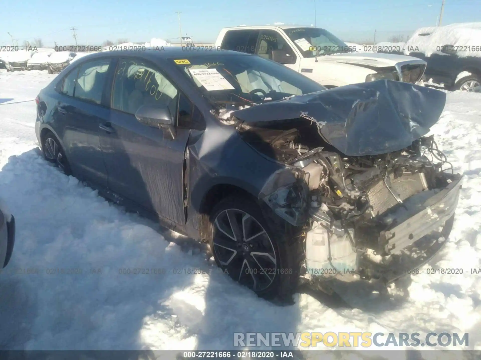 1 Photograph of a damaged car JTDP4RCE3LJ018909 TOYOTA COROLLA 2020