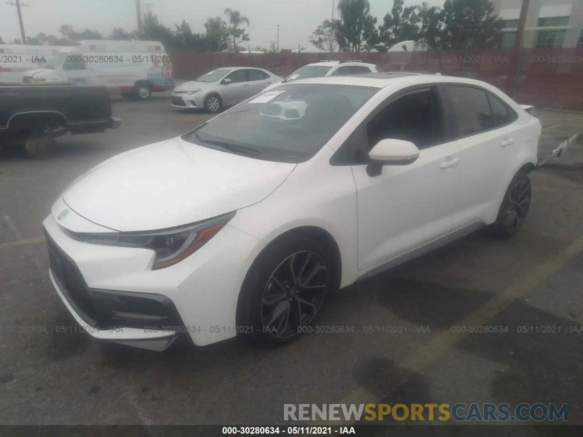 2 Photograph of a damaged car JTDP4RCE3LJ019400 TOYOTA COROLLA 2020