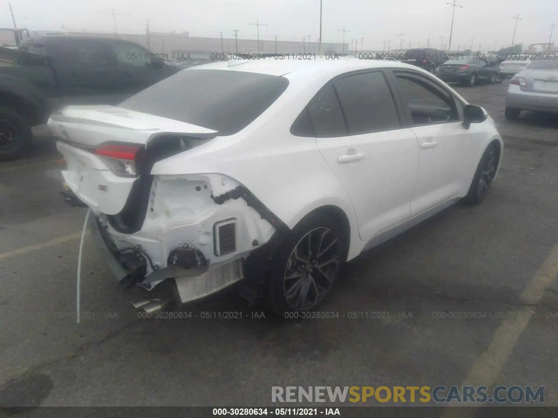 4 Photograph of a damaged car JTDP4RCE3LJ019400 TOYOTA COROLLA 2020