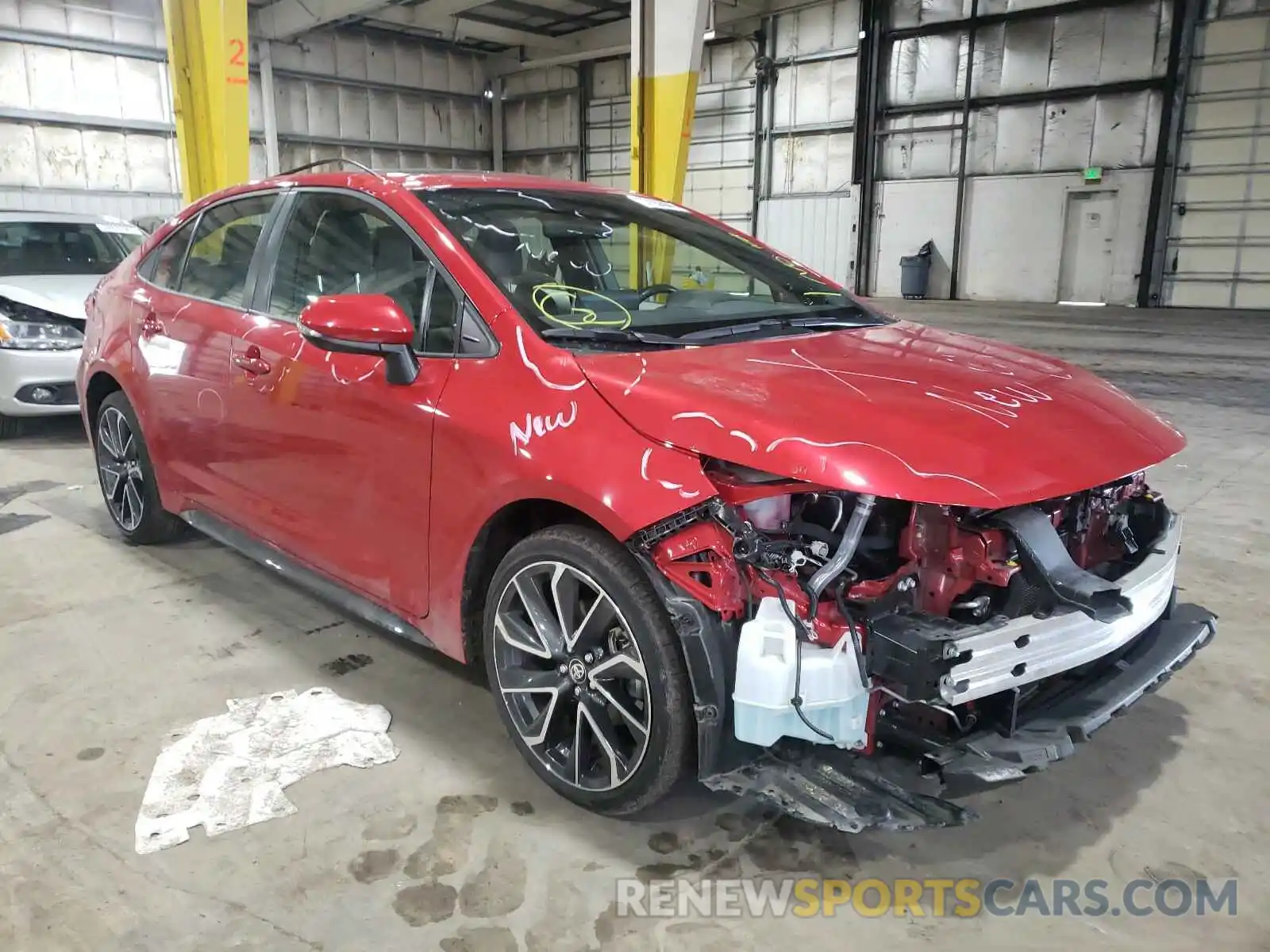 1 Photograph of a damaged car JTDP4RCE3LJ019459 TOYOTA COROLLA 2020