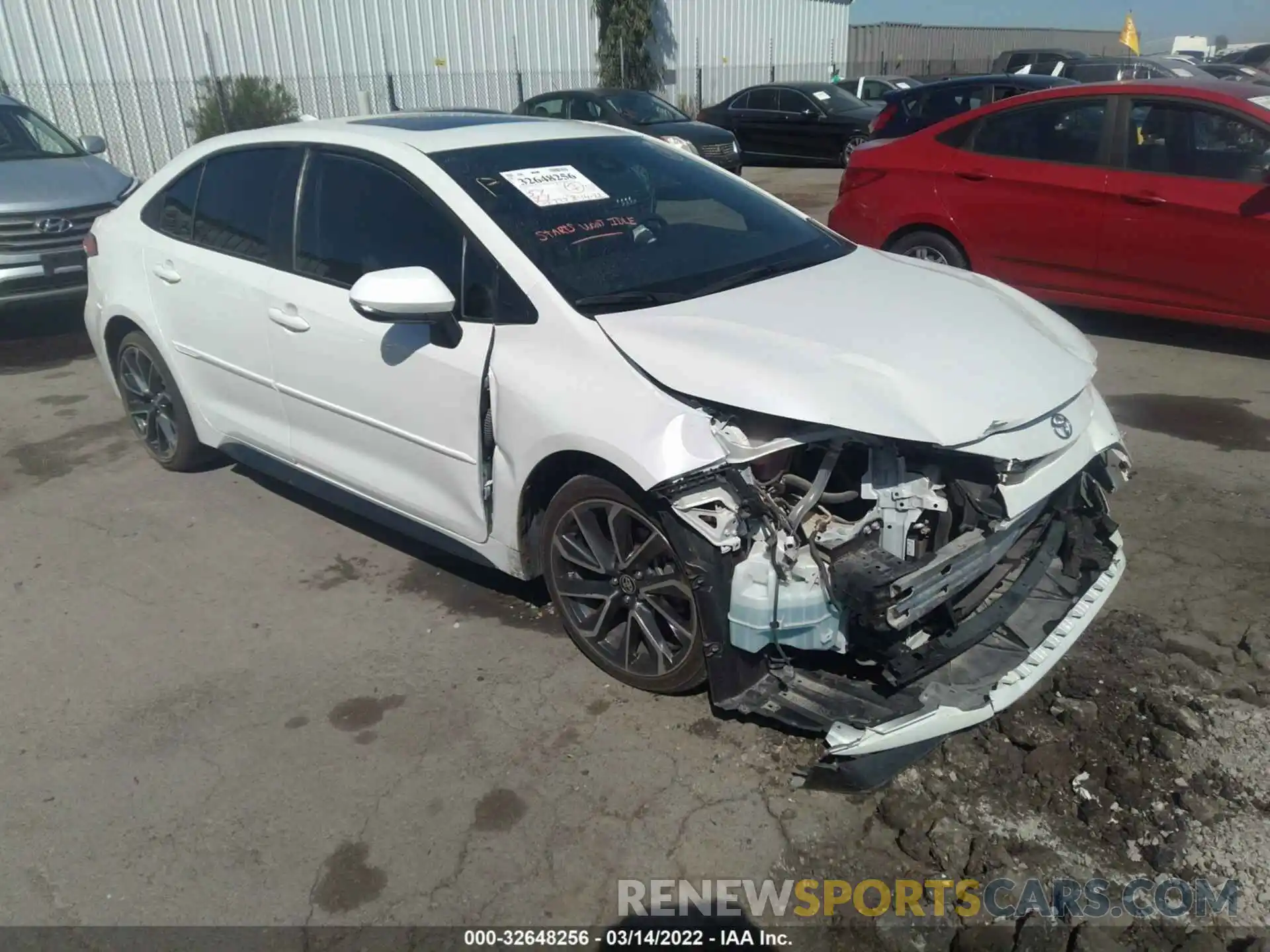 1 Photograph of a damaged car JTDP4RCE3LJ019753 TOYOTA COROLLA 2020