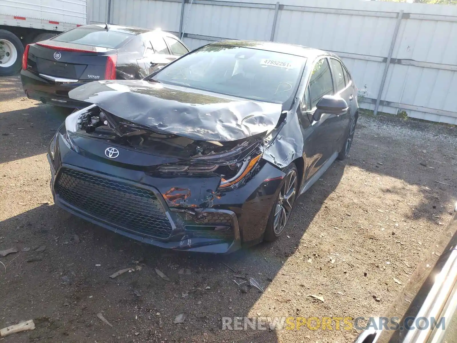 2 Photograph of a damaged car JTDP4RCE3LJ025441 TOYOTA COROLLA 2020