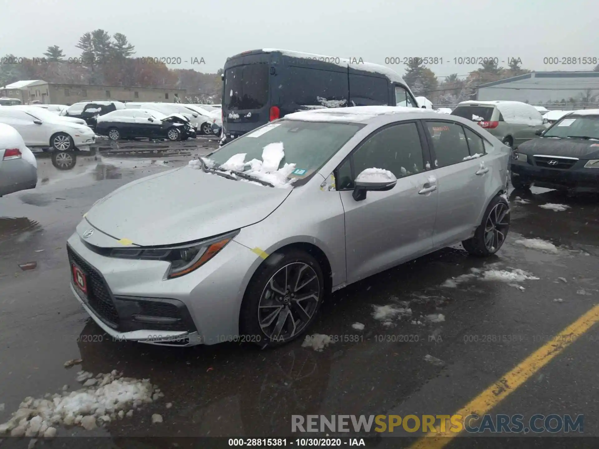 2 Photograph of a damaged car JTDP4RCE3LJ030199 TOYOTA COROLLA 2020