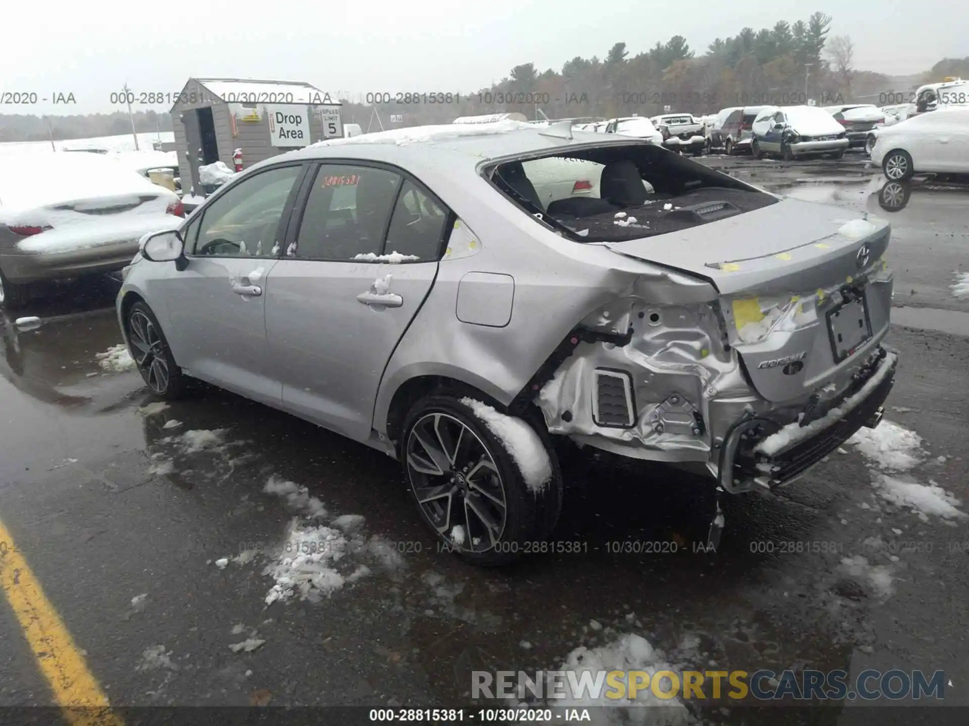 3 Photograph of a damaged car JTDP4RCE3LJ030199 TOYOTA COROLLA 2020