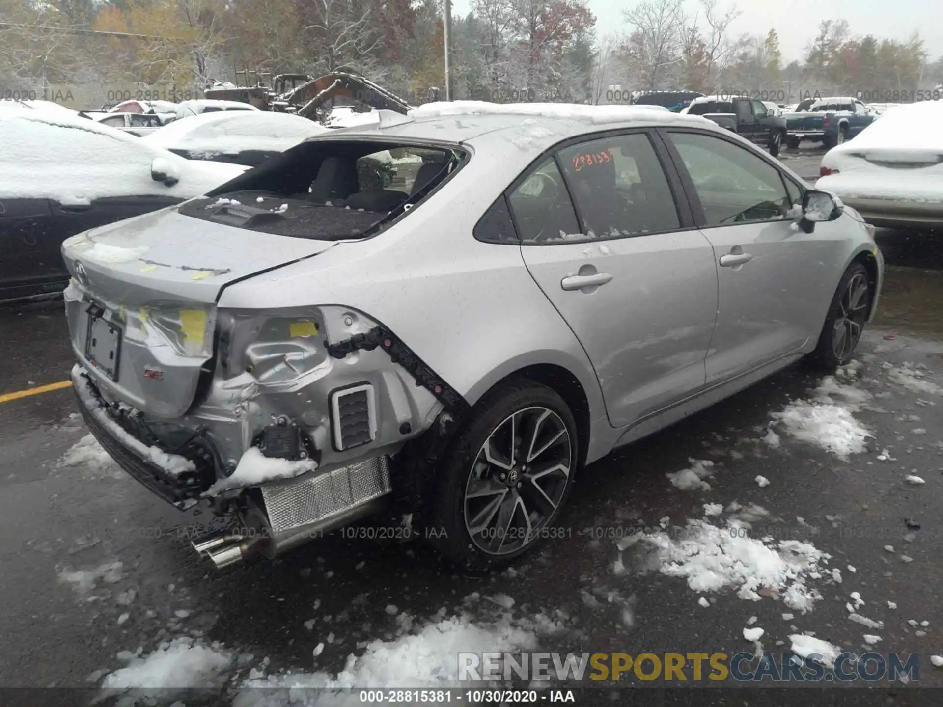 4 Photograph of a damaged car JTDP4RCE3LJ030199 TOYOTA COROLLA 2020