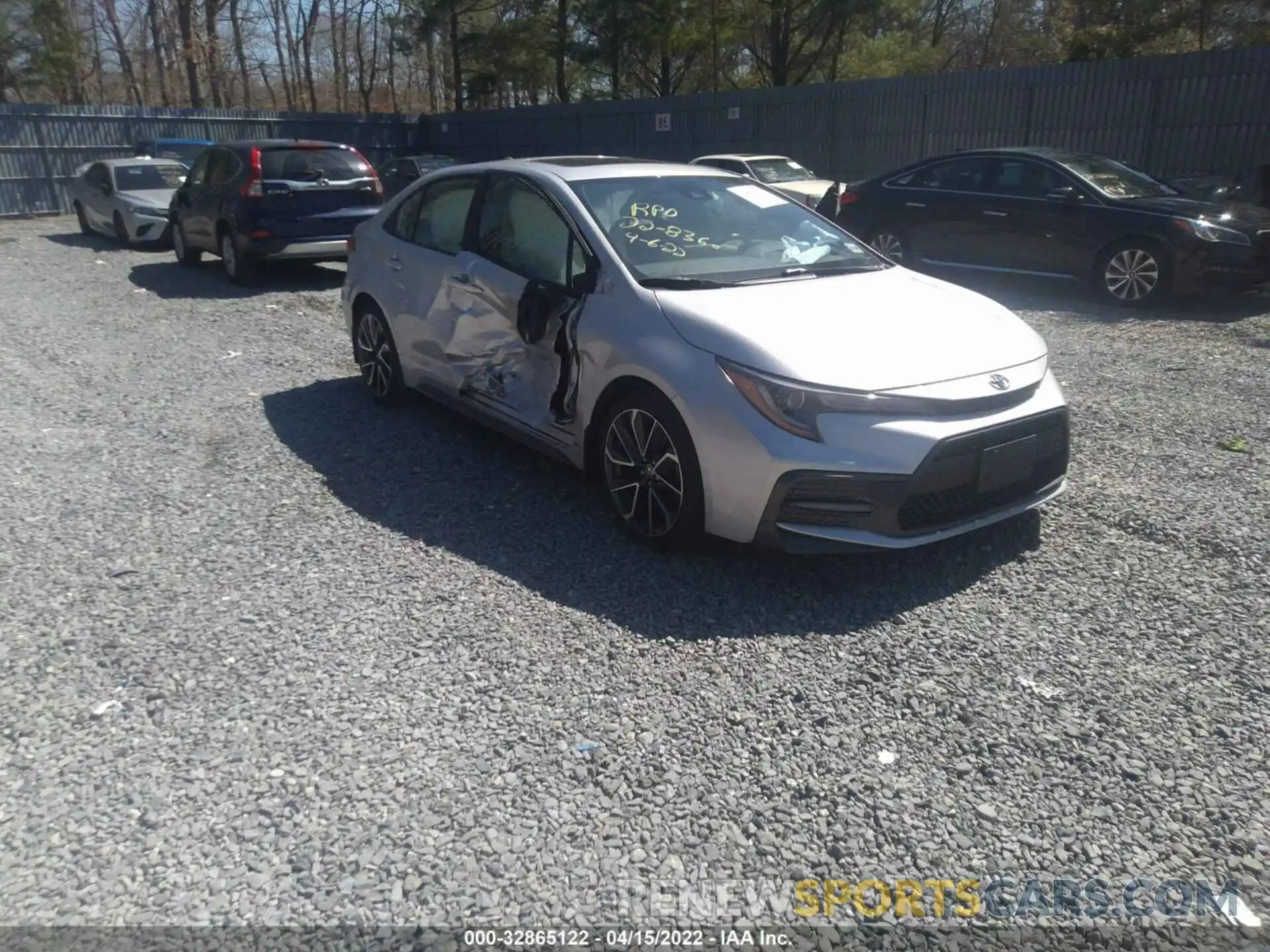 1 Photograph of a damaged car JTDP4RCE3LJ030266 TOYOTA COROLLA 2020