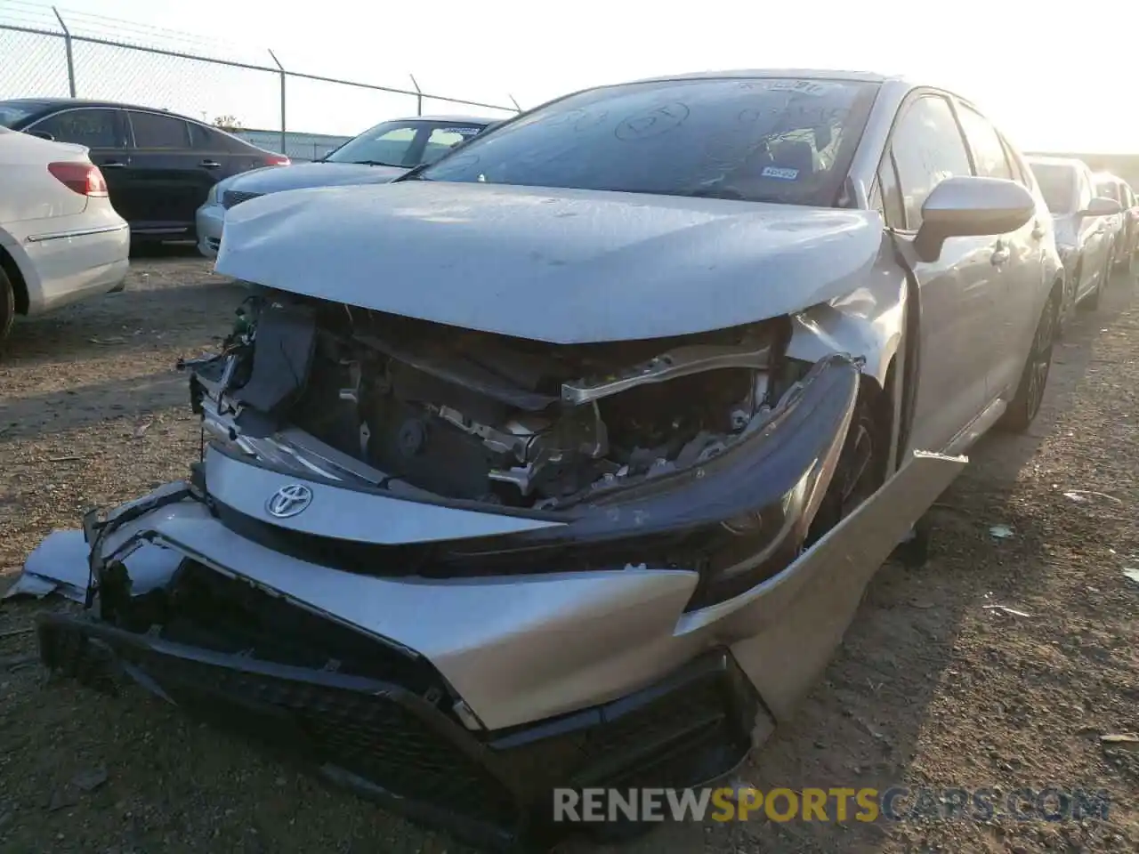 2 Photograph of a damaged car JTDP4RCE3LJ031580 TOYOTA COROLLA 2020