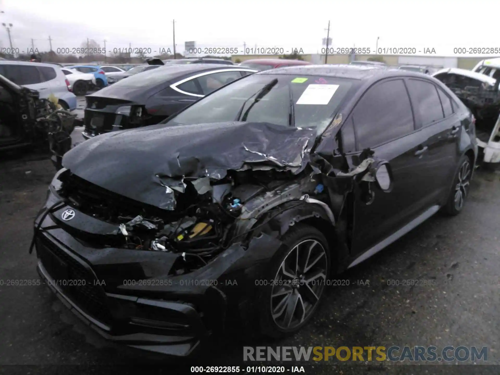 2 Photograph of a damaged car JTDP4RCE3LJ032941 TOYOTA COROLLA 2020