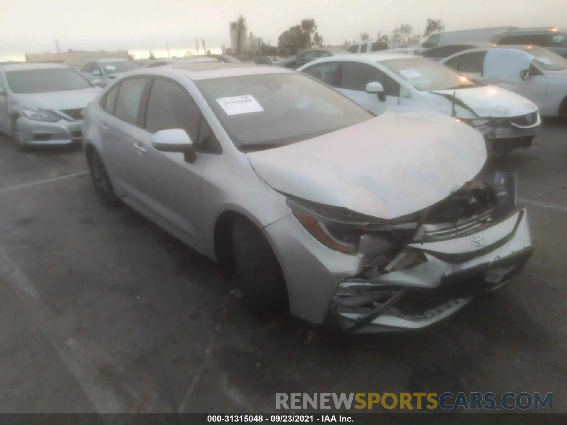 1 Photograph of a damaged car JTDP4RCE3LJ033006 TOYOTA COROLLA 2020