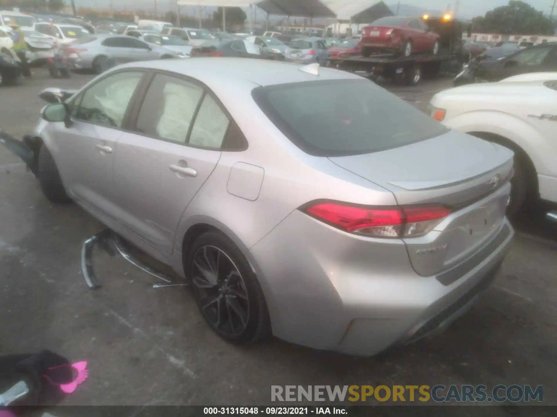 3 Photograph of a damaged car JTDP4RCE3LJ033006 TOYOTA COROLLA 2020