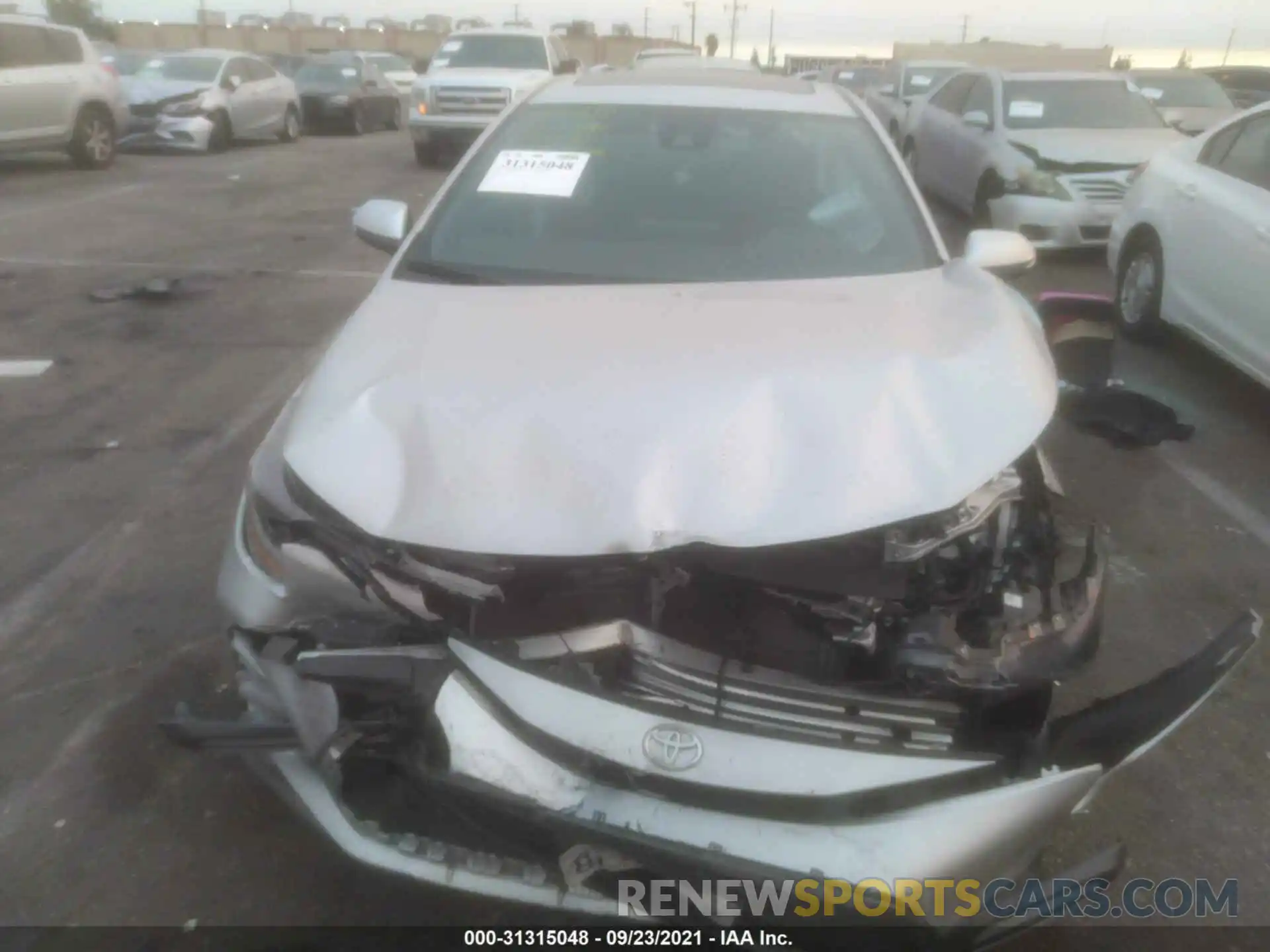 6 Photograph of a damaged car JTDP4RCE3LJ033006 TOYOTA COROLLA 2020