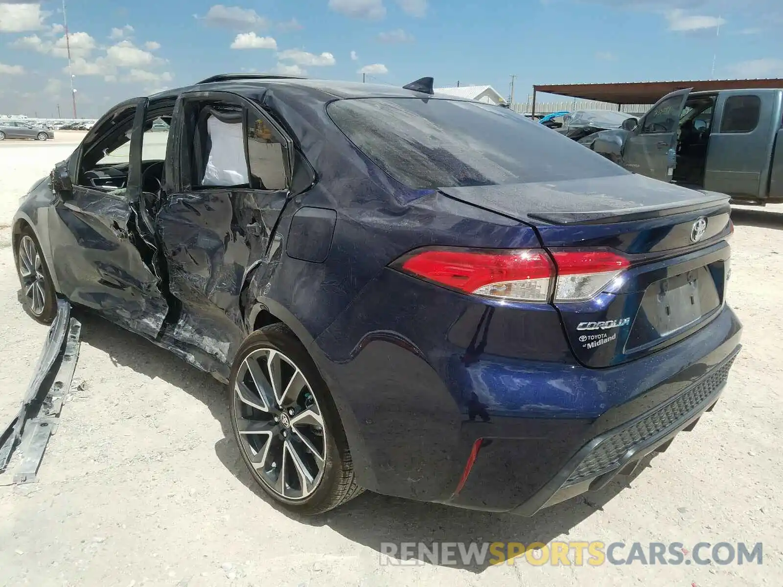 3 Photograph of a damaged car JTDP4RCE3LJ033491 TOYOTA COROLLA 2020