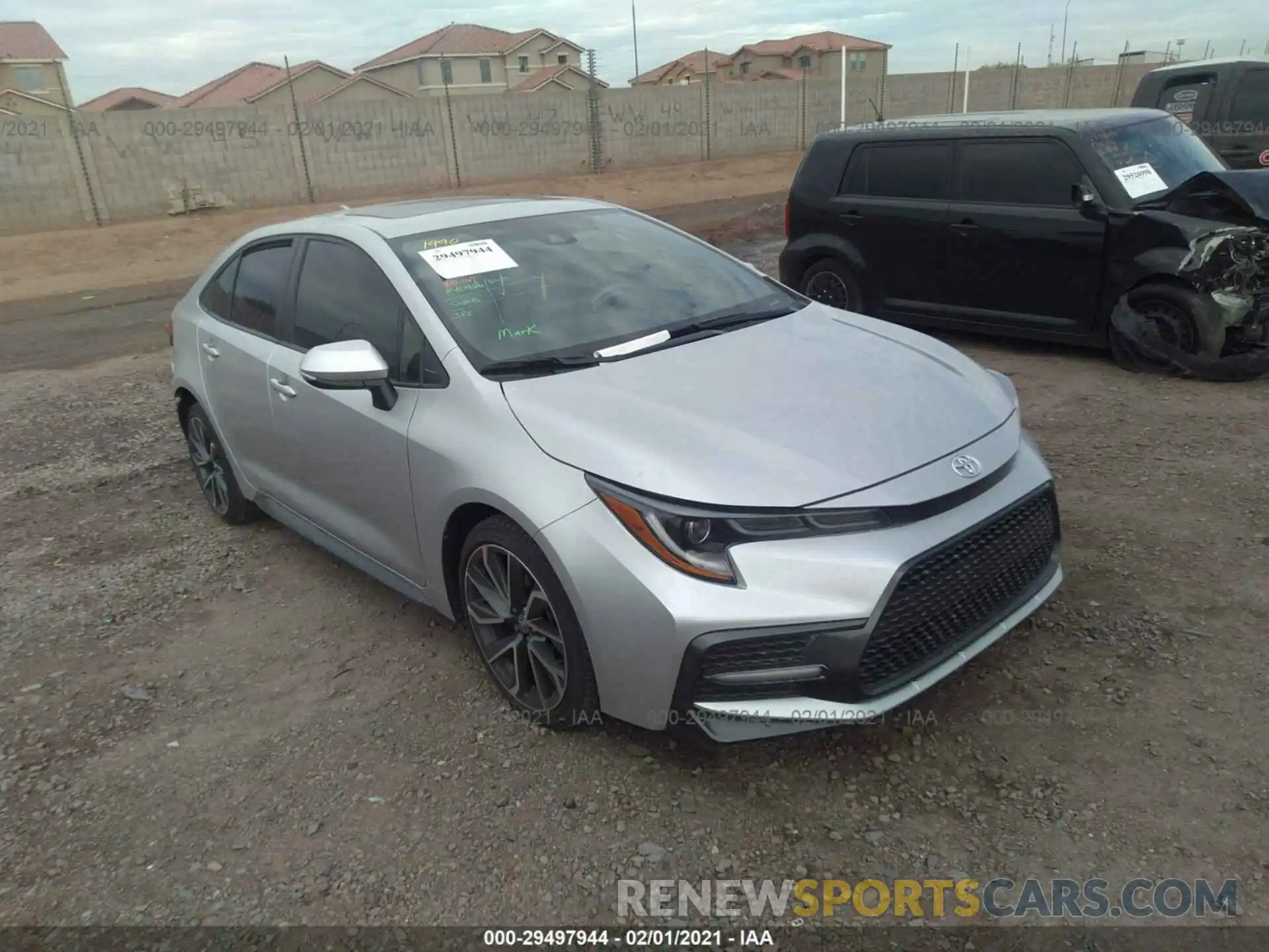 1 Photograph of a damaged car JTDP4RCE3LJ034401 TOYOTA COROLLA 2020