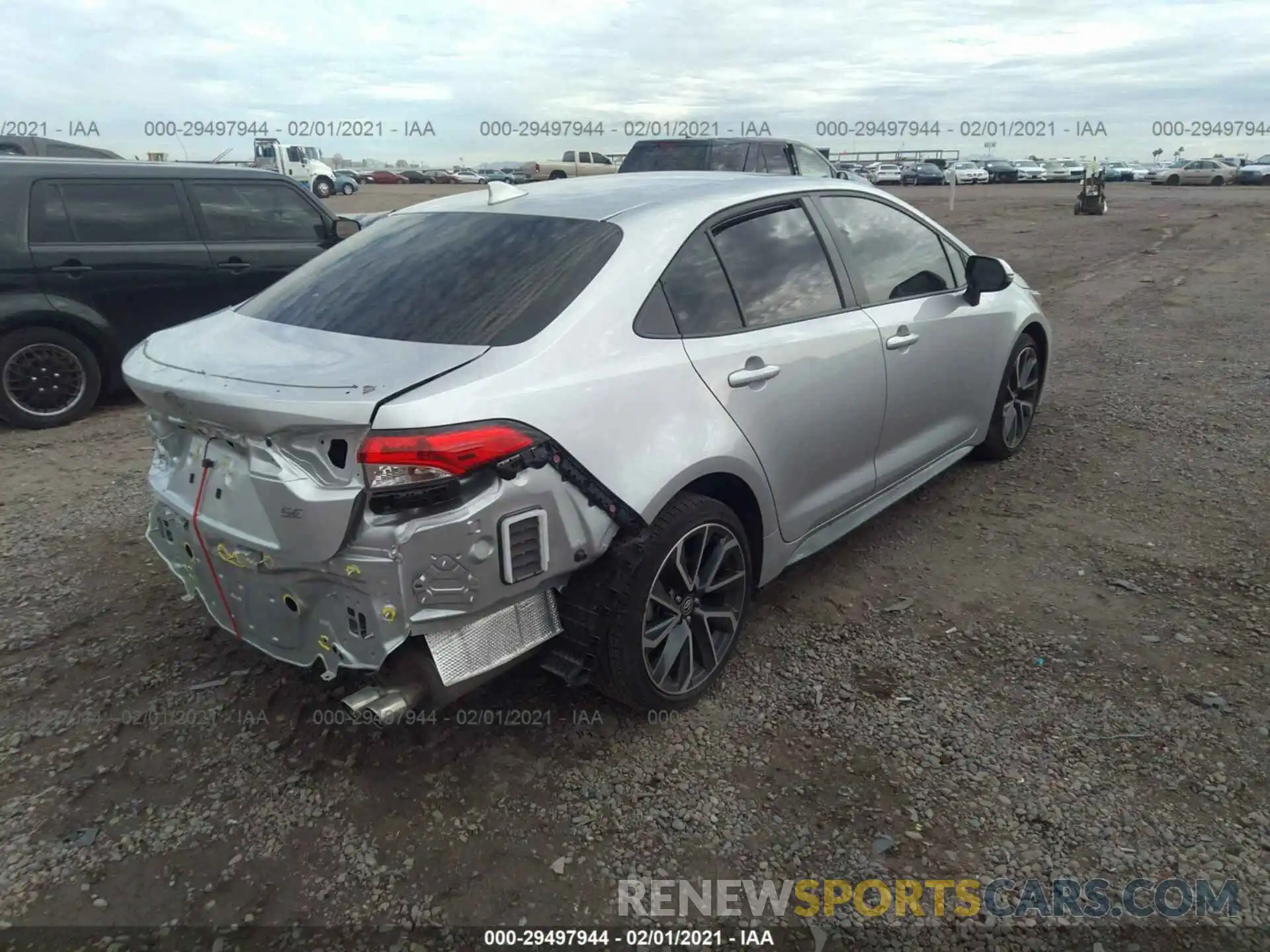 4 Photograph of a damaged car JTDP4RCE3LJ034401 TOYOTA COROLLA 2020