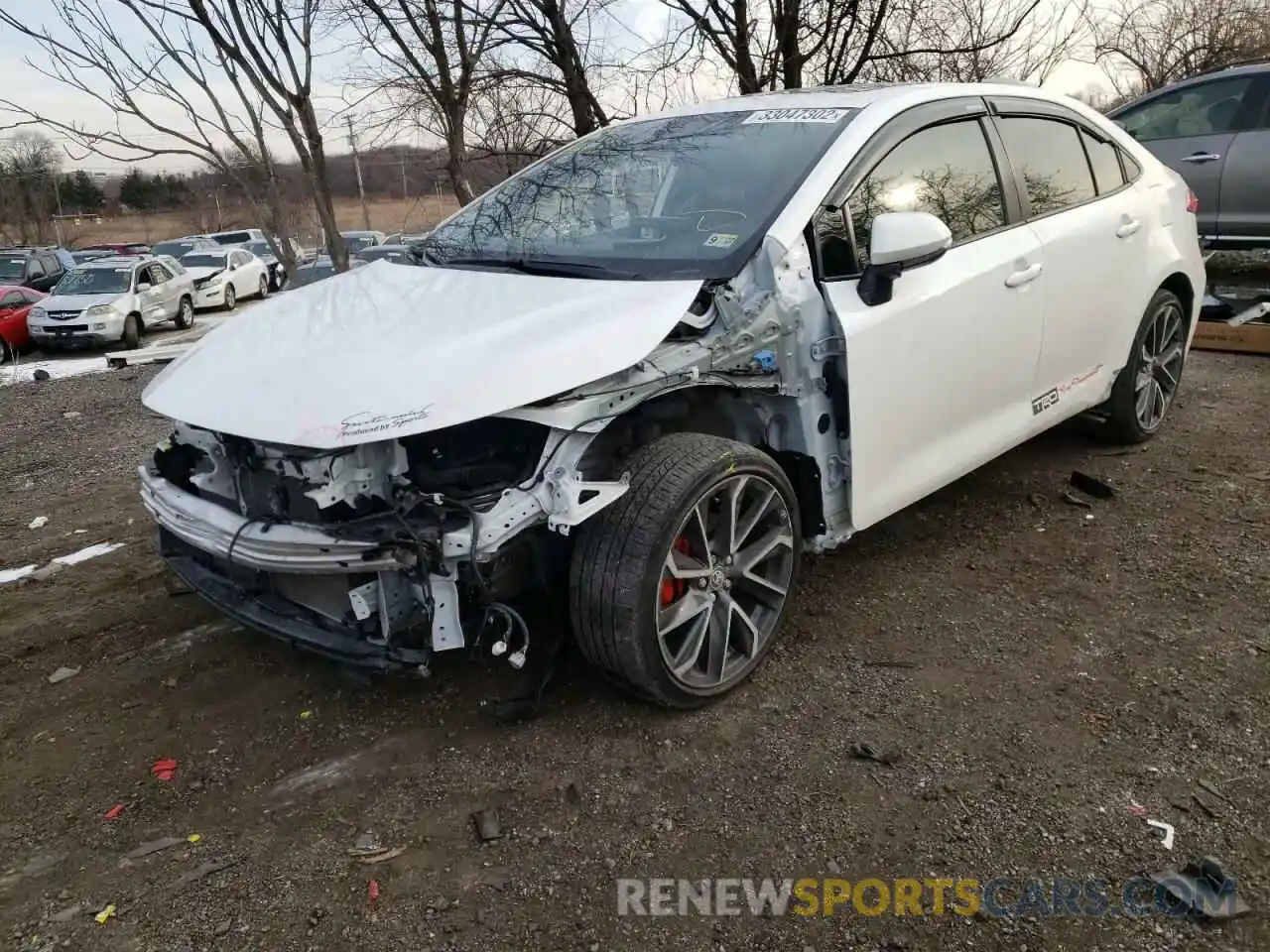 2 Photograph of a damaged car JTDP4RCE3LJ034706 TOYOTA COROLLA 2020