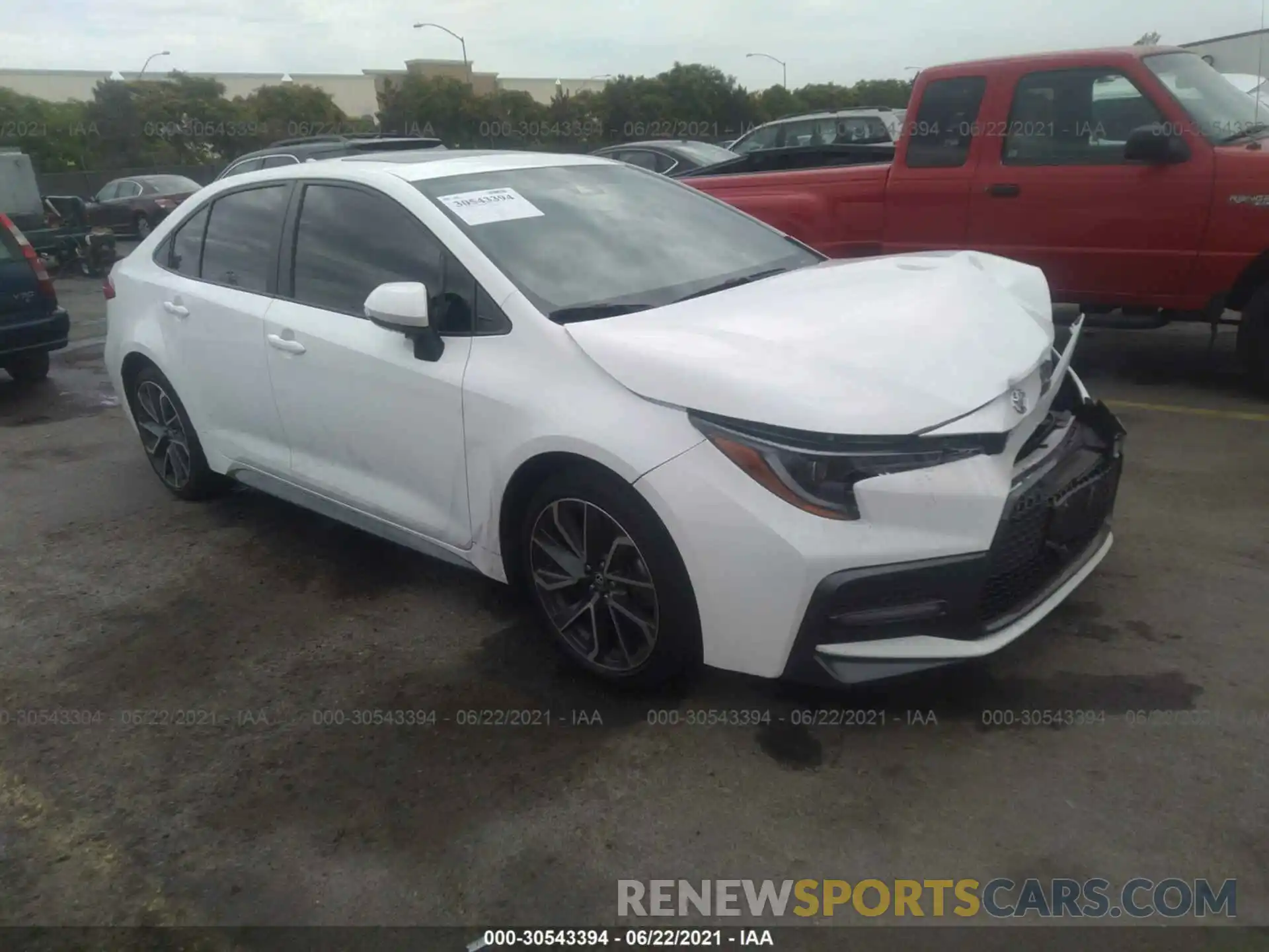 1 Photograph of a damaged car JTDP4RCE3LJ035032 TOYOTA COROLLA 2020