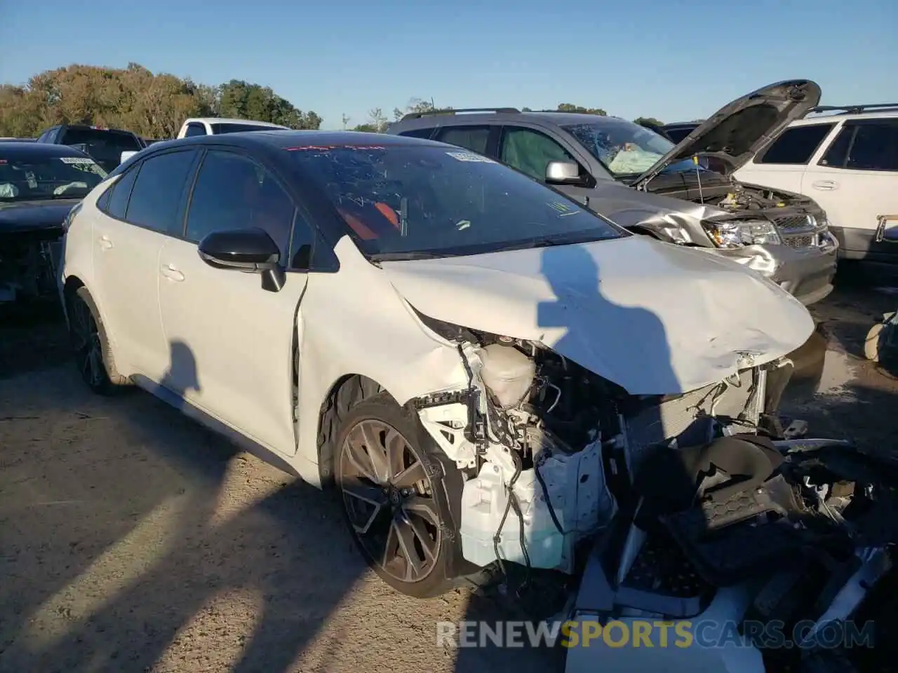 1 Photograph of a damaged car JTDP4RCE3LJ036410 TOYOTA COROLLA 2020