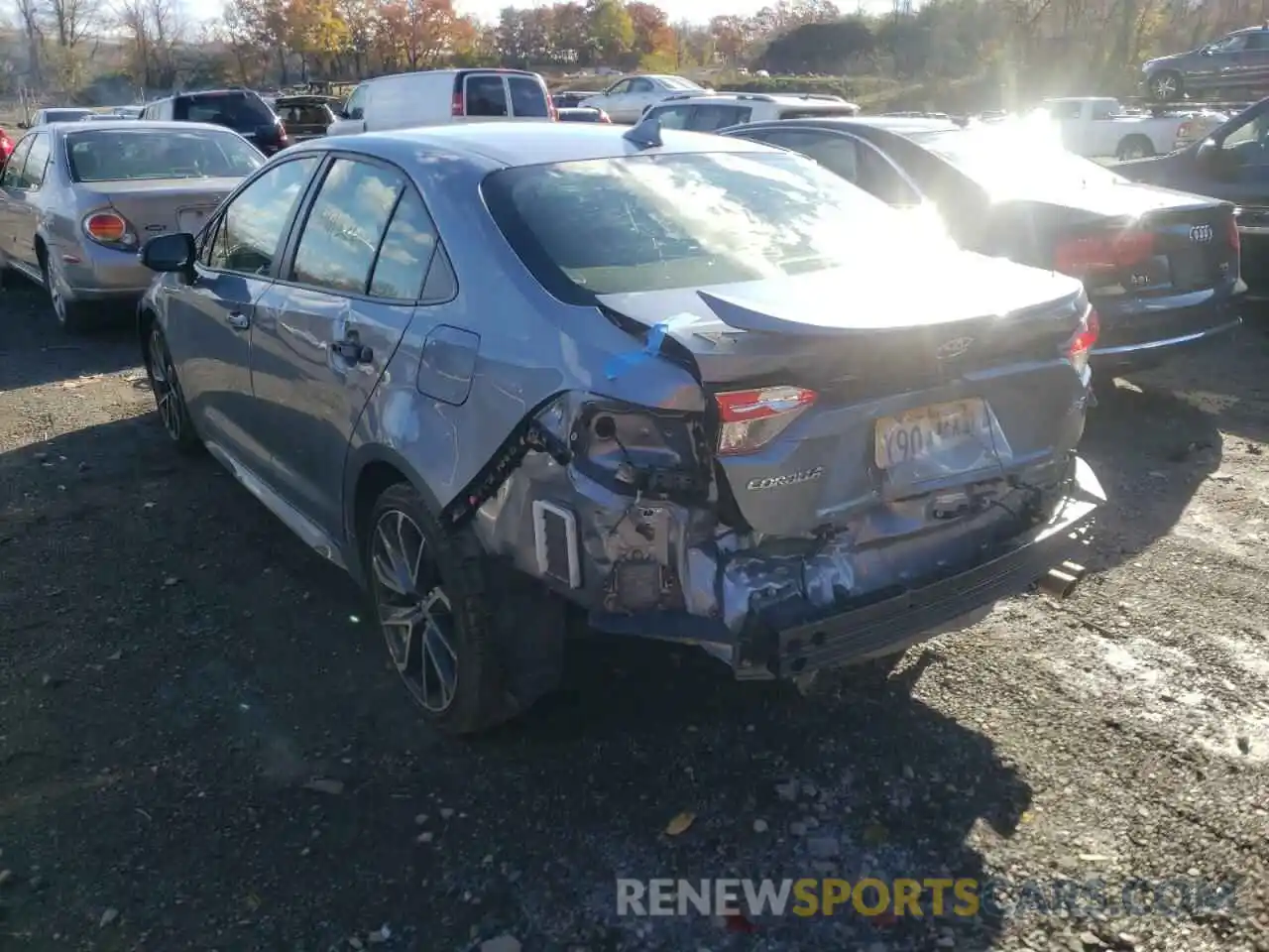 3 Photograph of a damaged car JTDP4RCE3LJ043969 TOYOTA COROLLA 2020