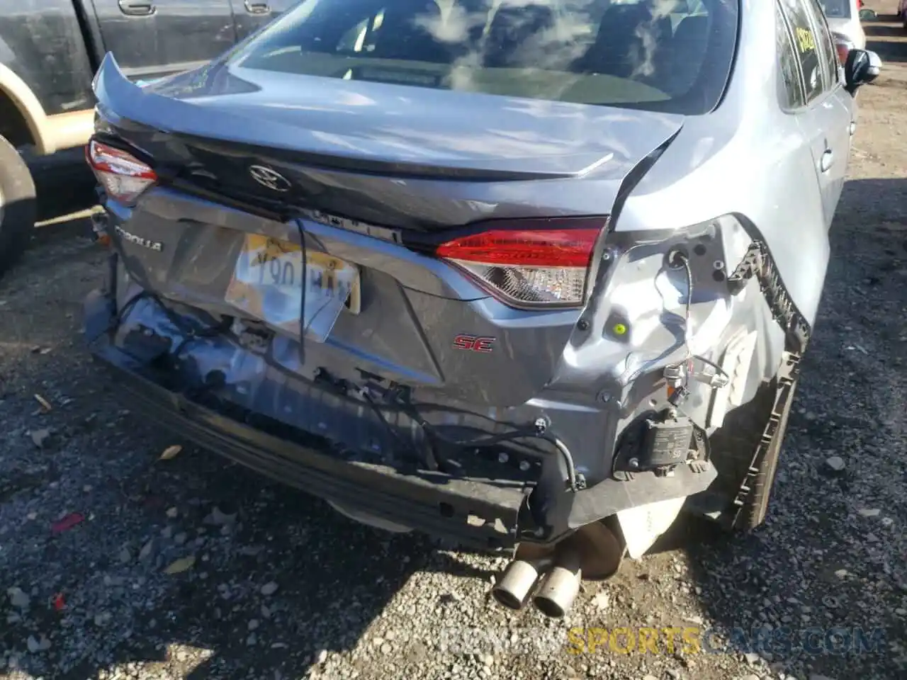 9 Photograph of a damaged car JTDP4RCE3LJ043969 TOYOTA COROLLA 2020