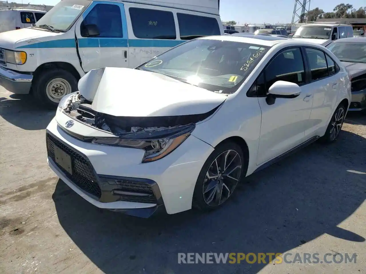 2 Photograph of a damaged car JTDP4RCE3LJ049447 TOYOTA COROLLA 2020