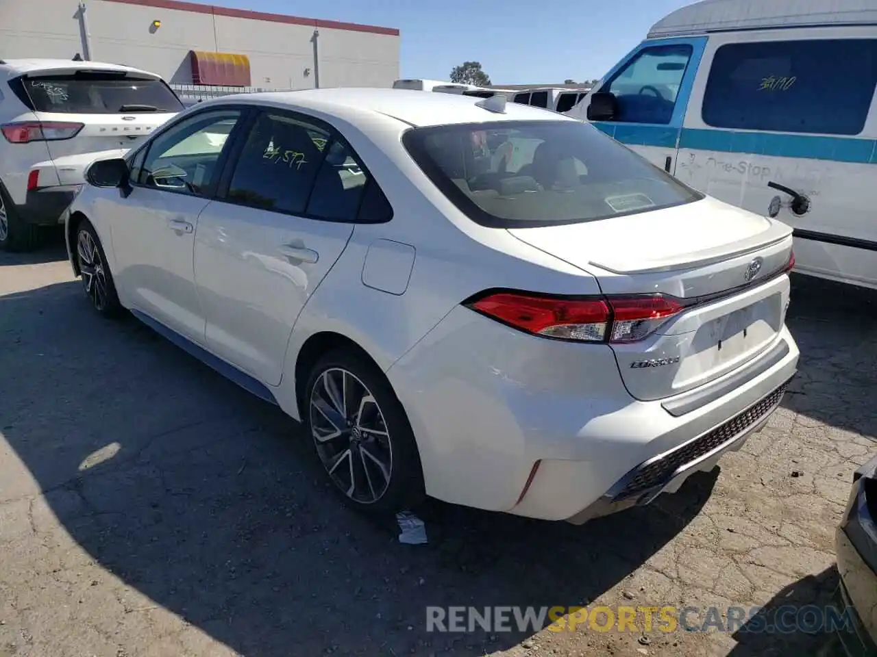 3 Photograph of a damaged car JTDP4RCE3LJ049447 TOYOTA COROLLA 2020