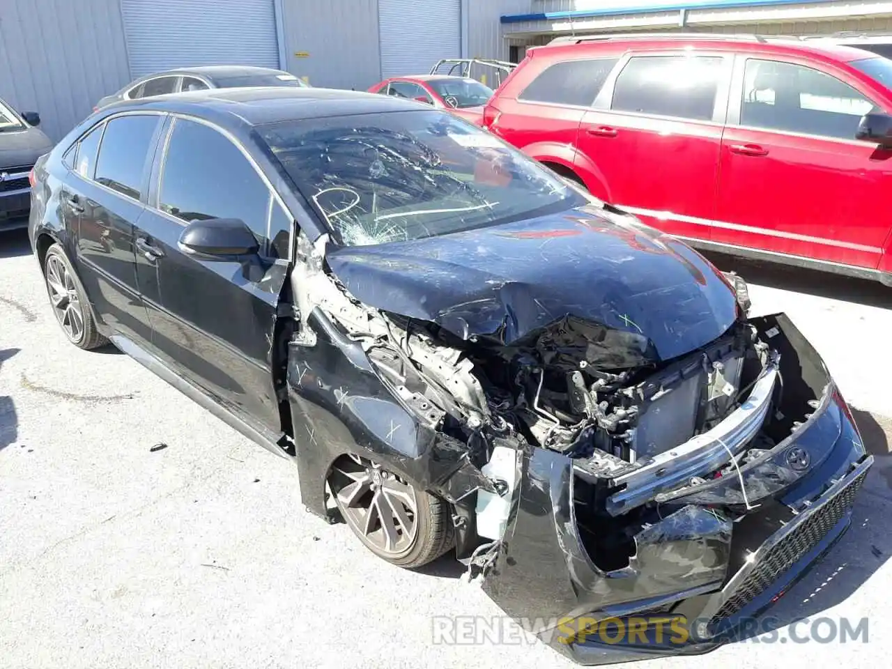 1 Photograph of a damaged car JTDP4RCE3LJ049545 TOYOTA COROLLA 2020