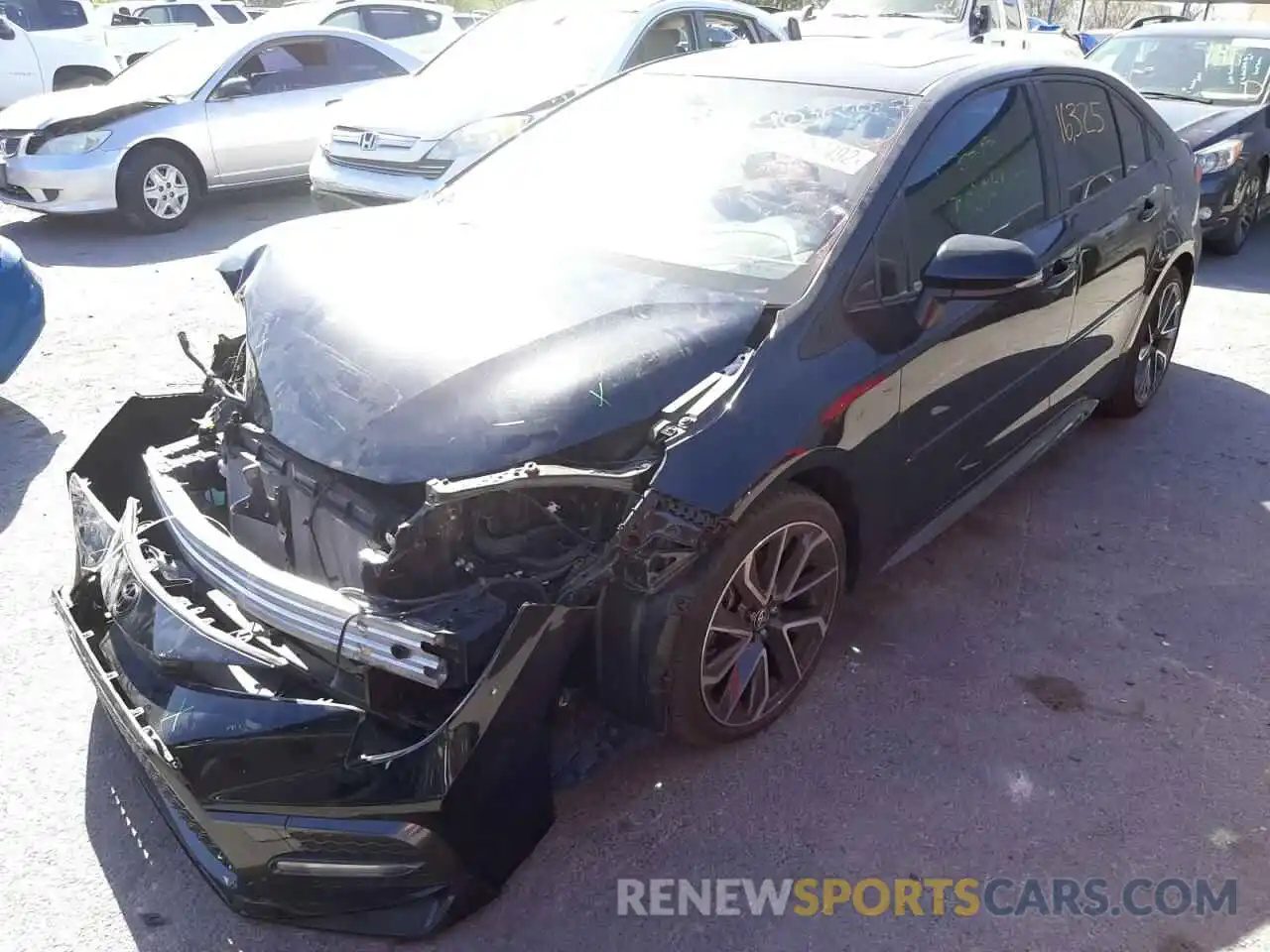 2 Photograph of a damaged car JTDP4RCE3LJ049545 TOYOTA COROLLA 2020