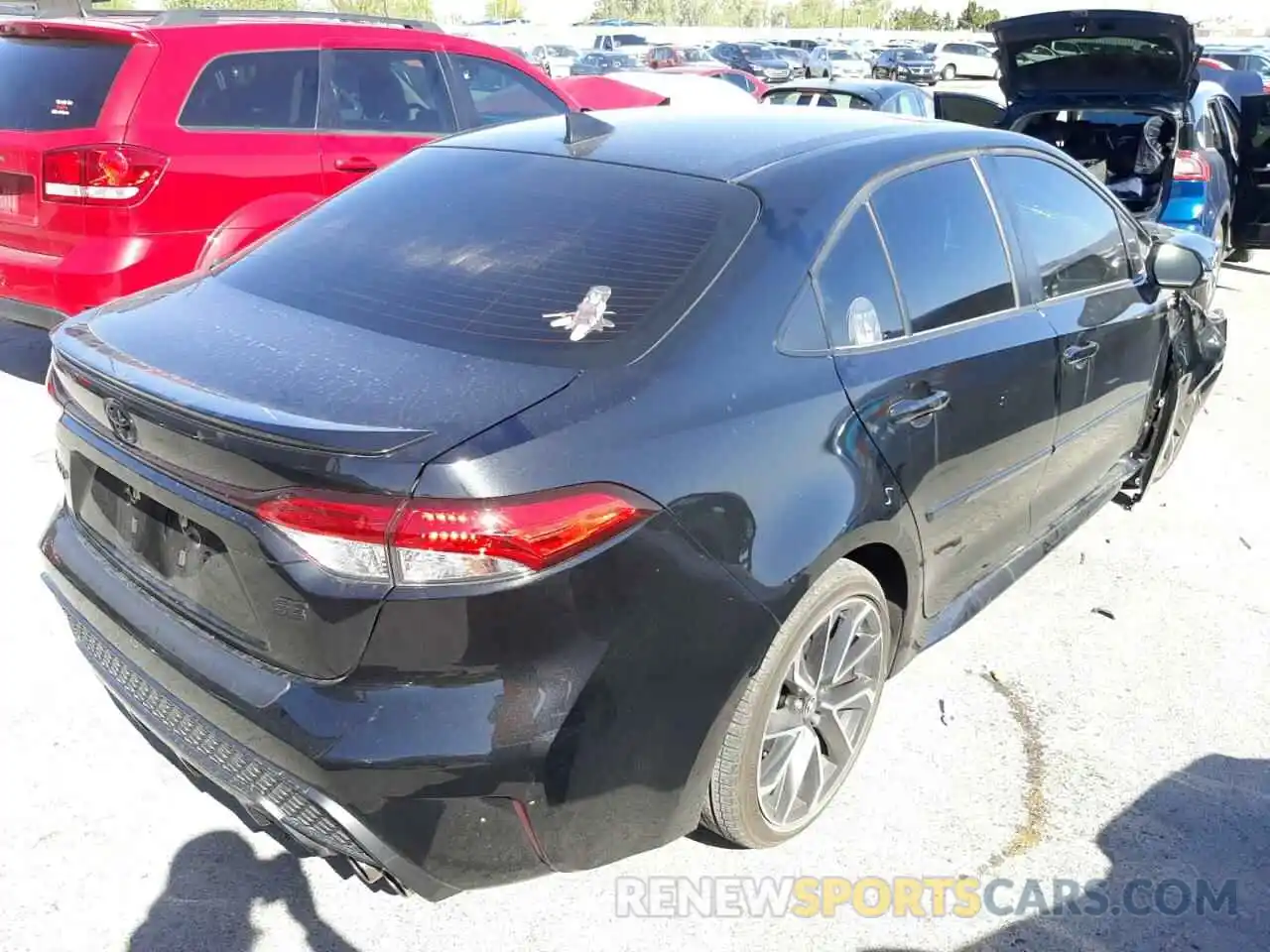 4 Photograph of a damaged car JTDP4RCE3LJ049545 TOYOTA COROLLA 2020